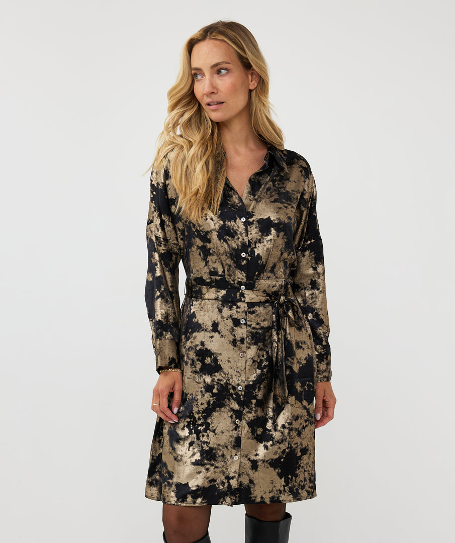 Robe ESQUALO Starlight noire et dorée