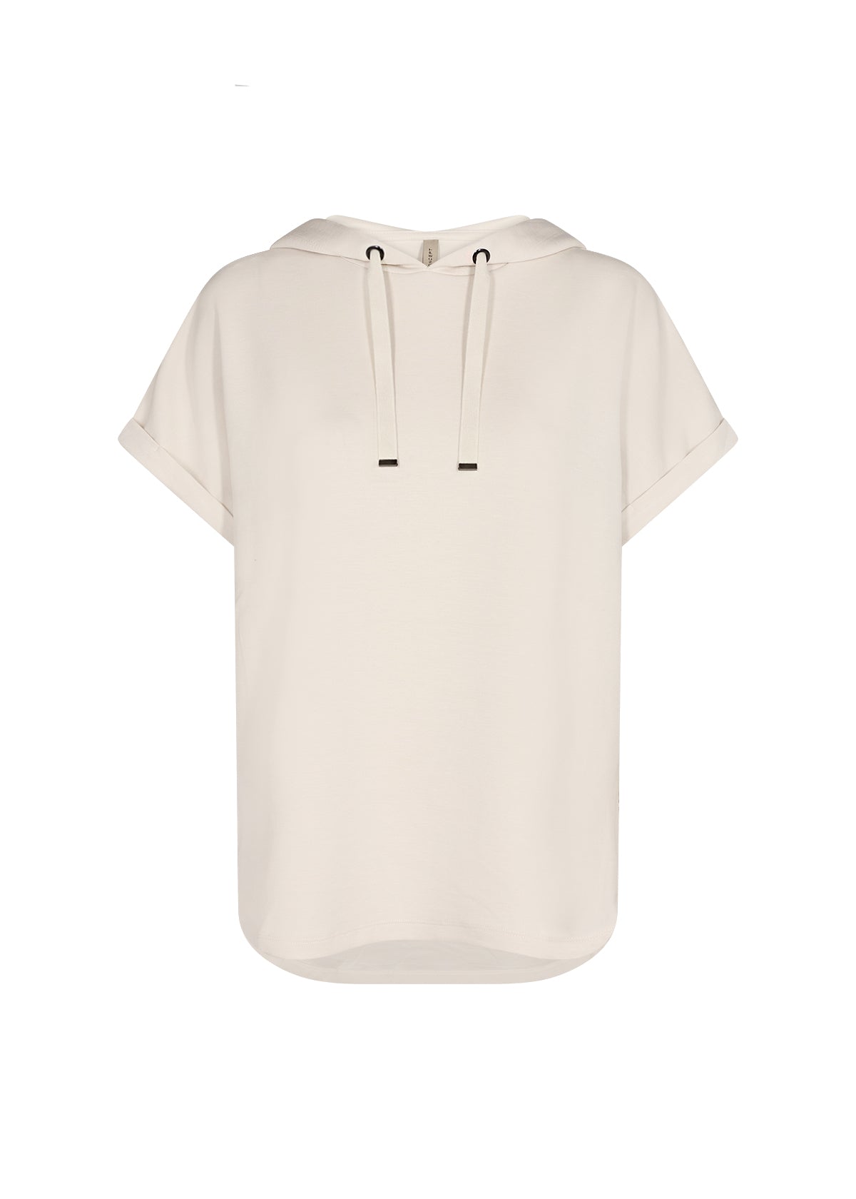 SOYA CONCEPT Banu 143 Cream Modal Short Sleeve Sweatshirt