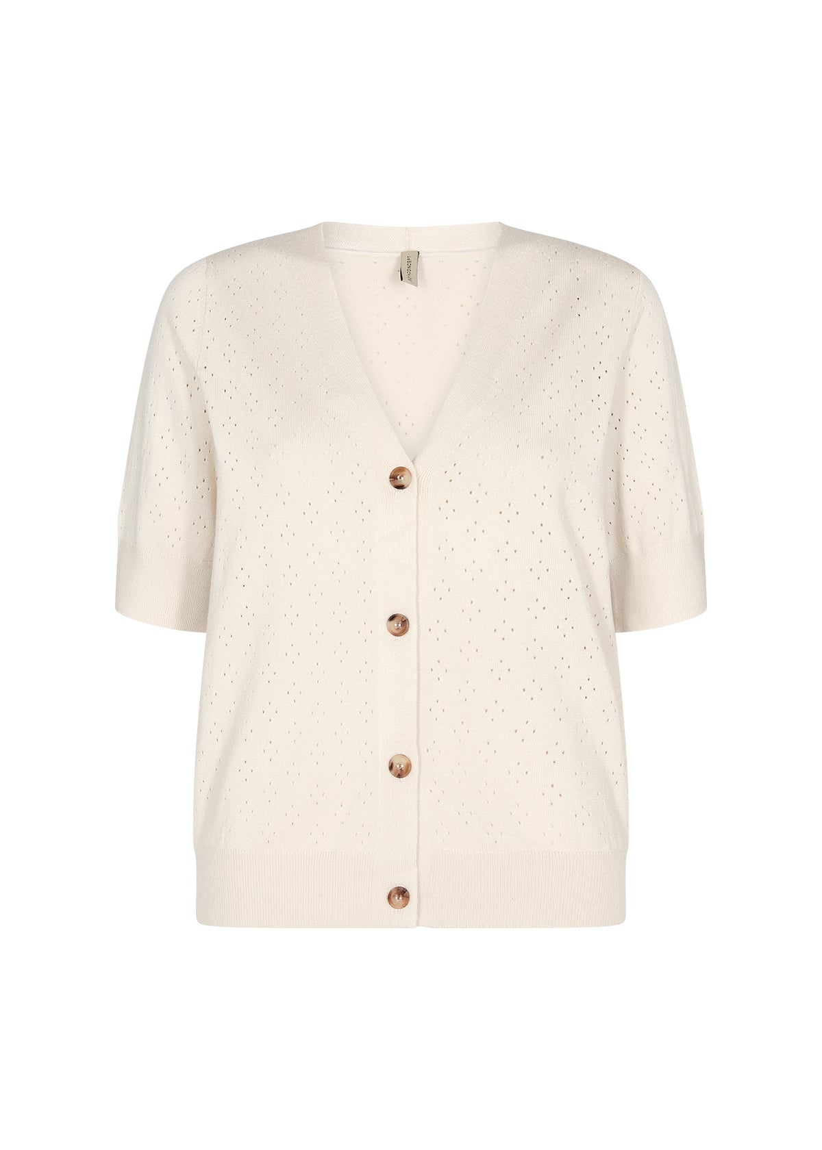 SOYA CONCEPT DOLLIE 735 Cream Short Sleeve Cardigan