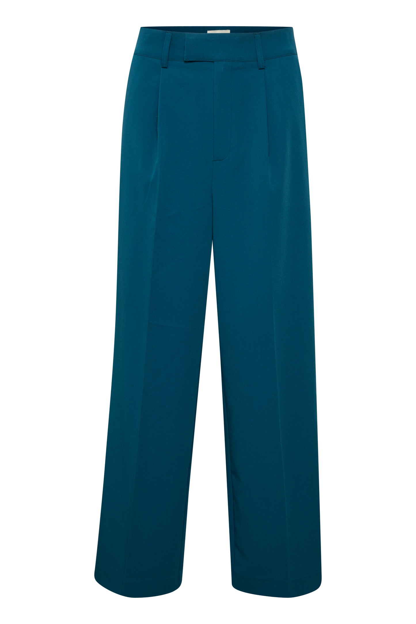 KAFFE Kasolvej Teal Legion Blue High-Waisted Wide Pants