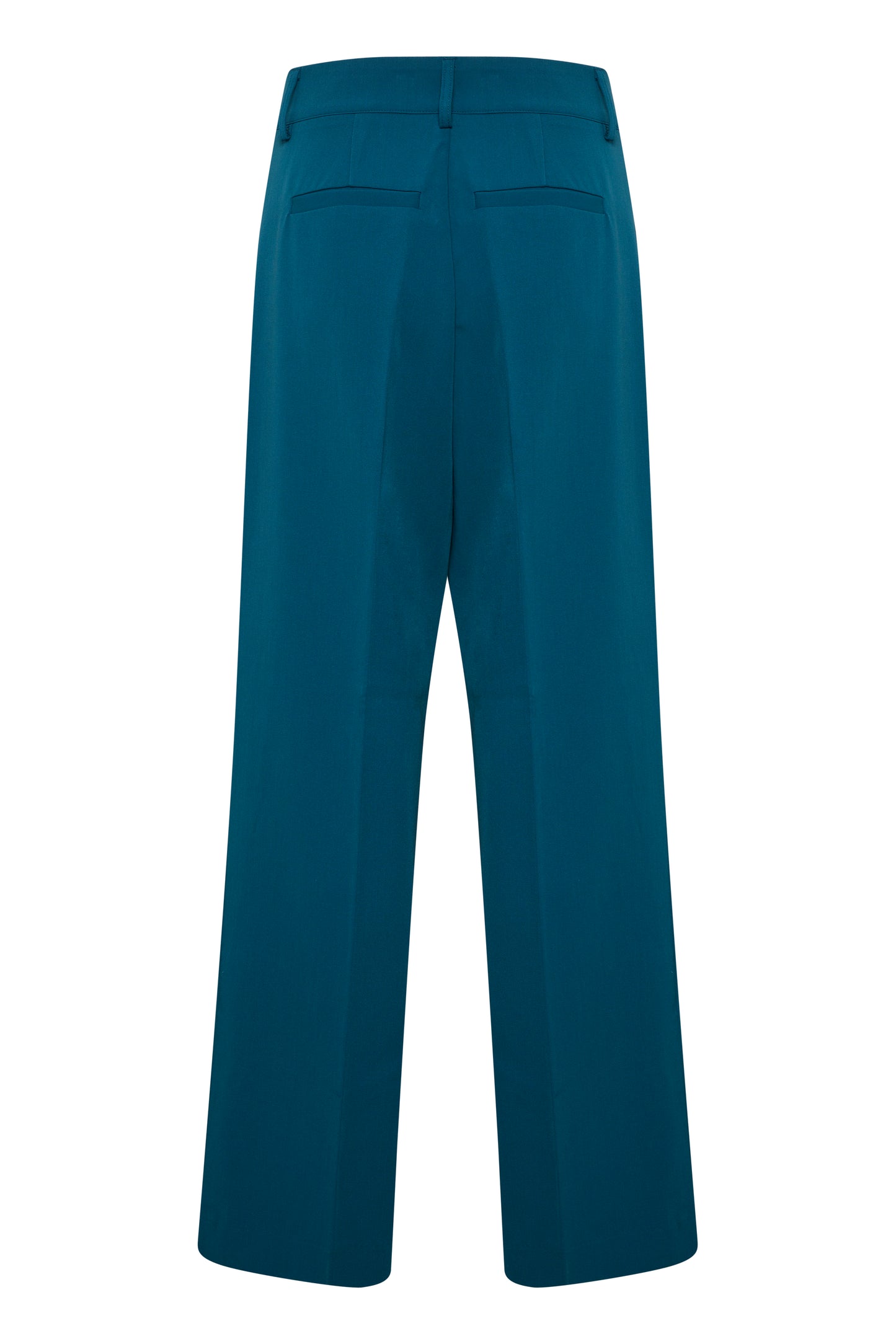 KAFFE Kasolvej Teal Legion Blue High-Waisted Wide Pants
