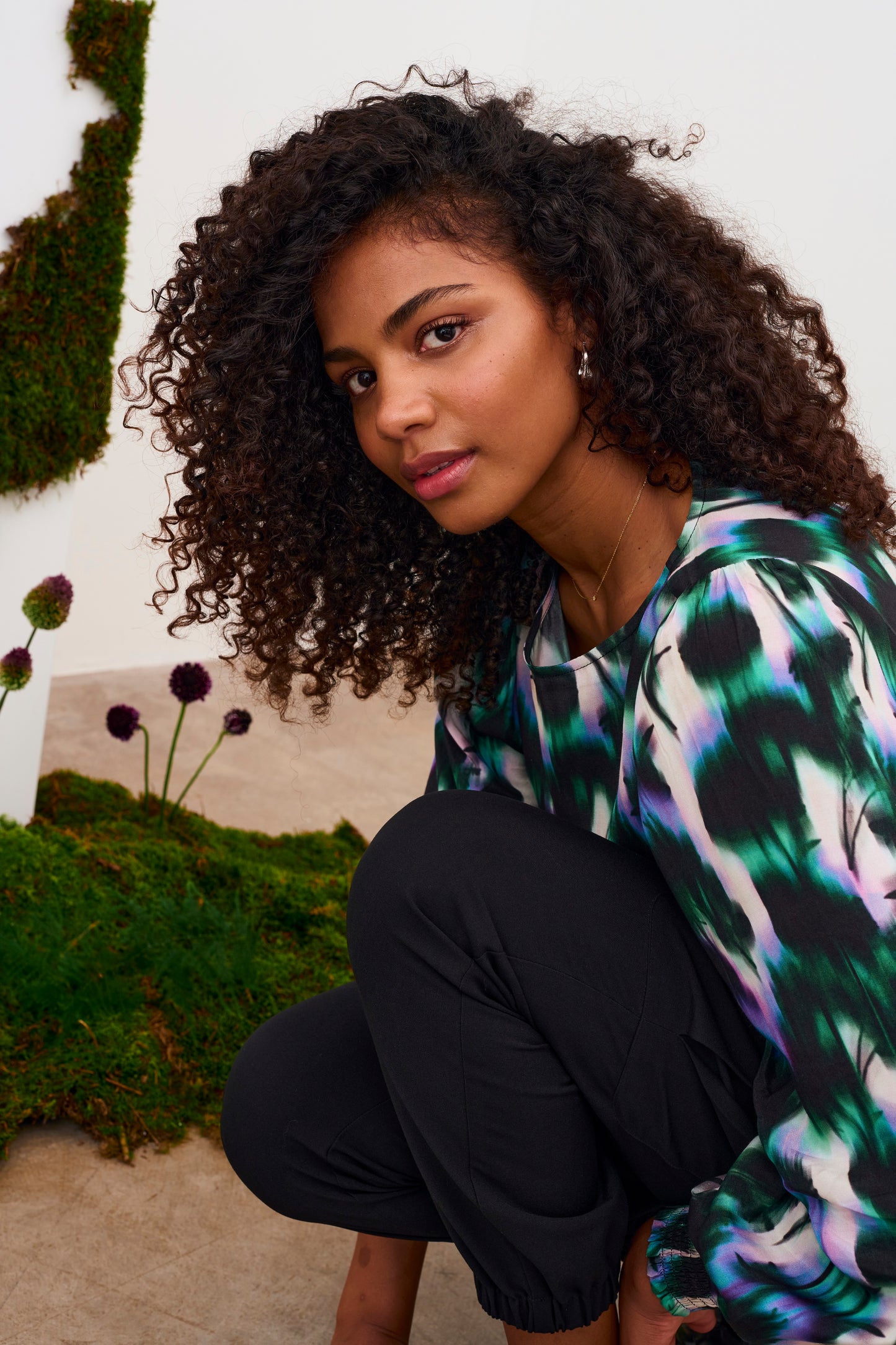 KAFFE KAamilia Flower Print Blouse