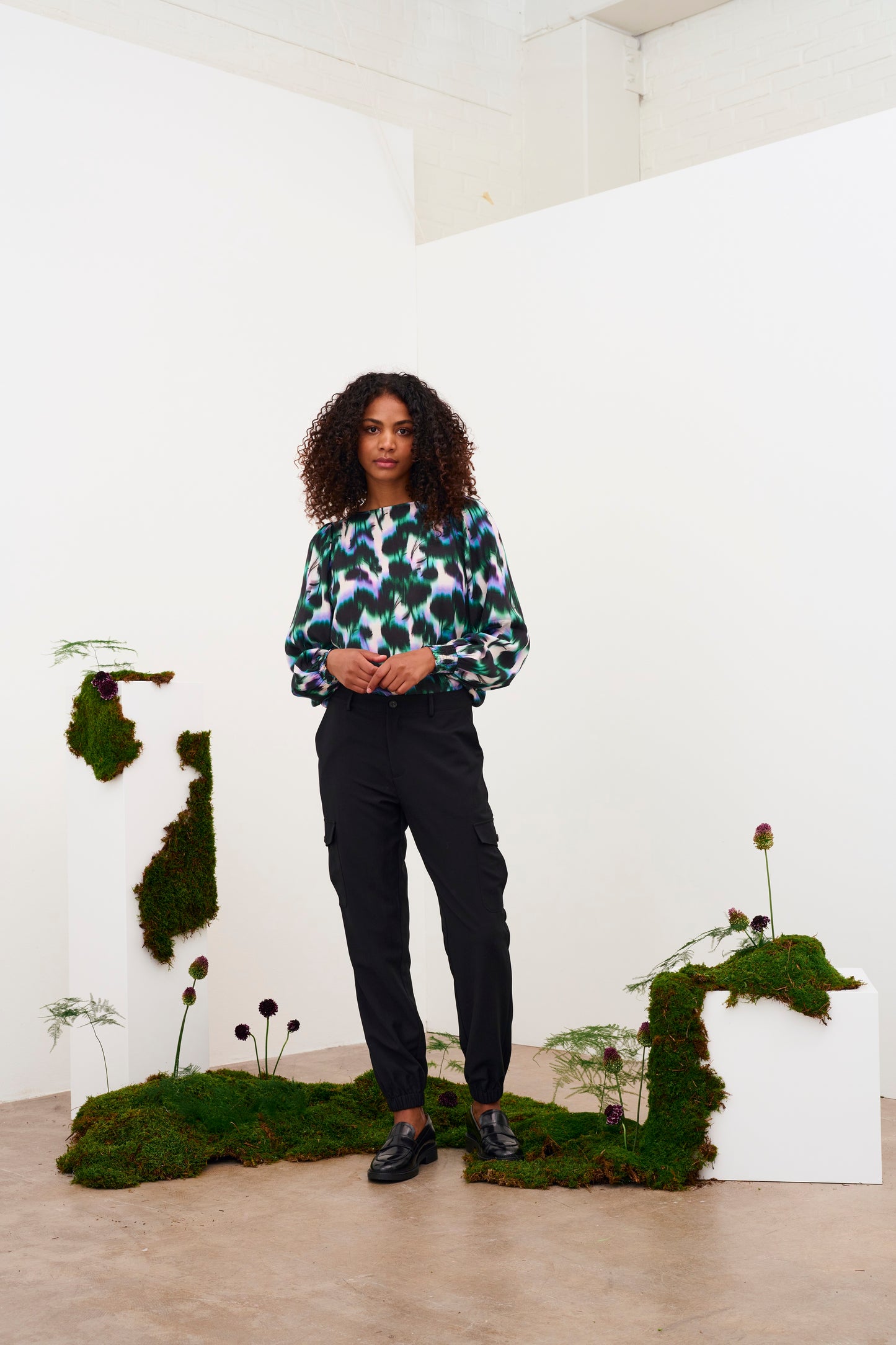 KAFFE KAamilia Flower Print Blouse