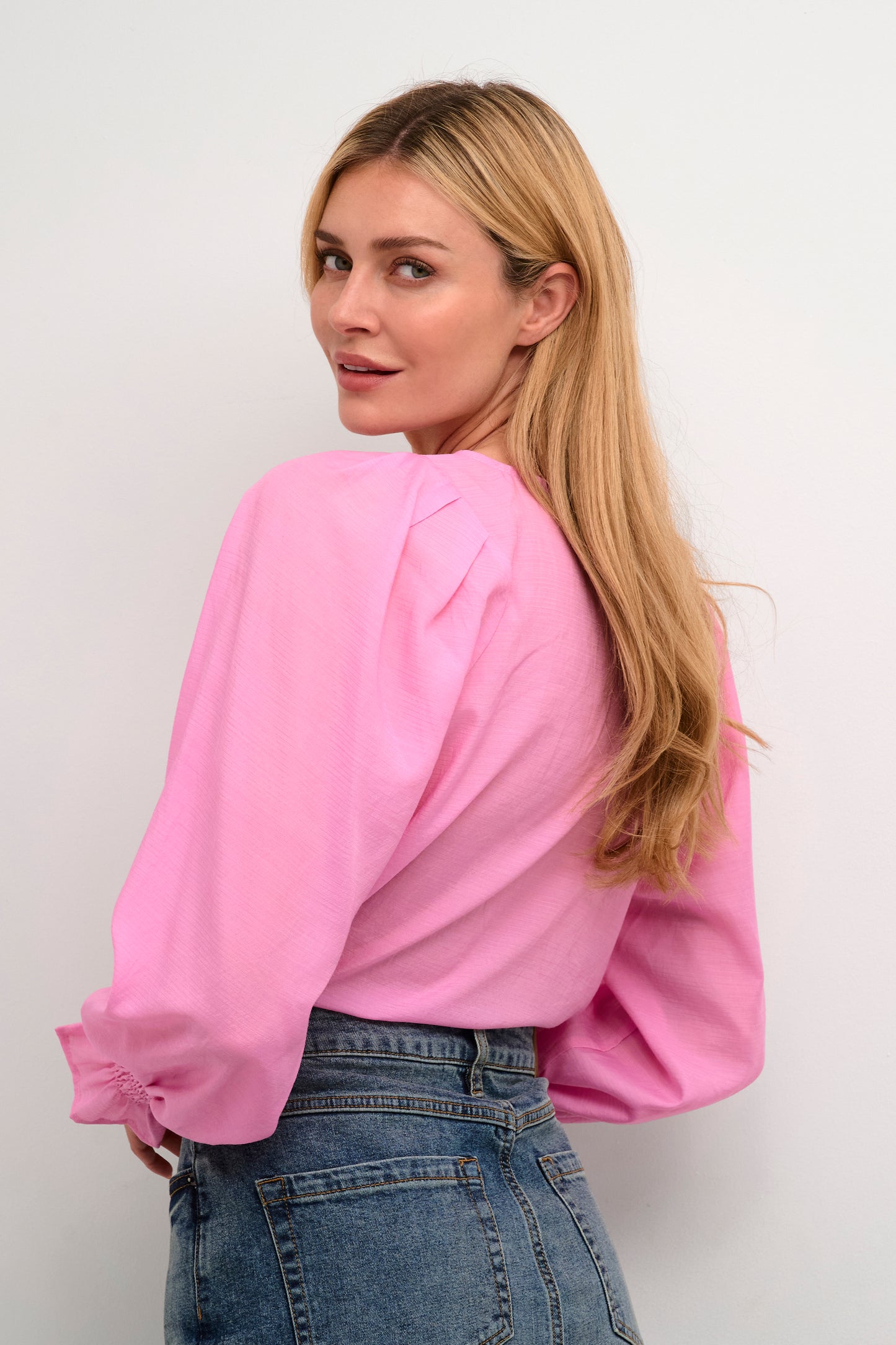 KAFFE STELLA Cyclamen Pink Blouse