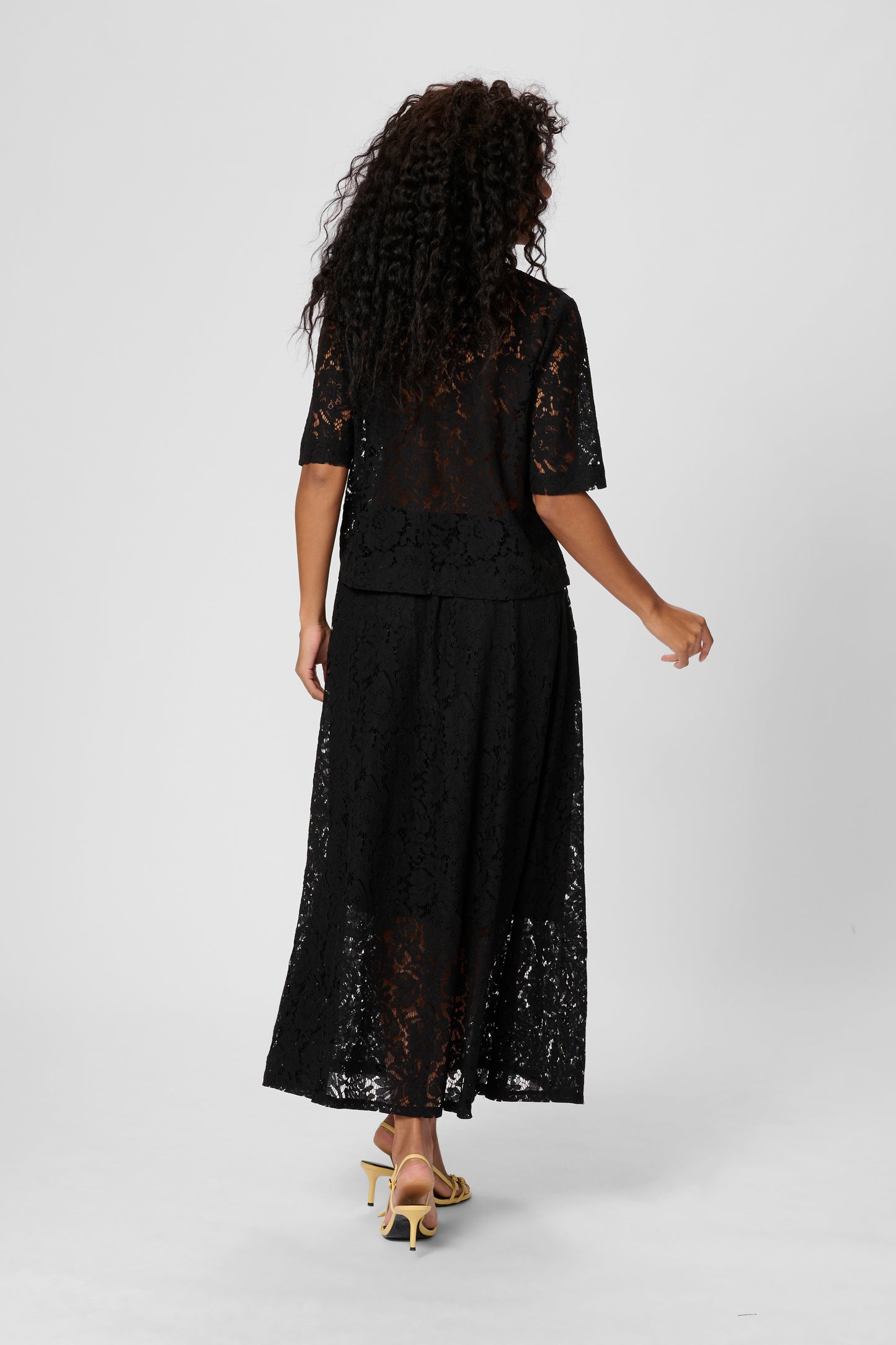 KAFFE NAOMI Black Lace Blouse