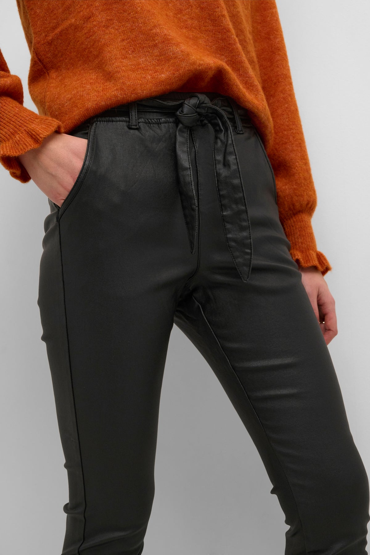 CREAM Torid Faux Leather Baggy Pant