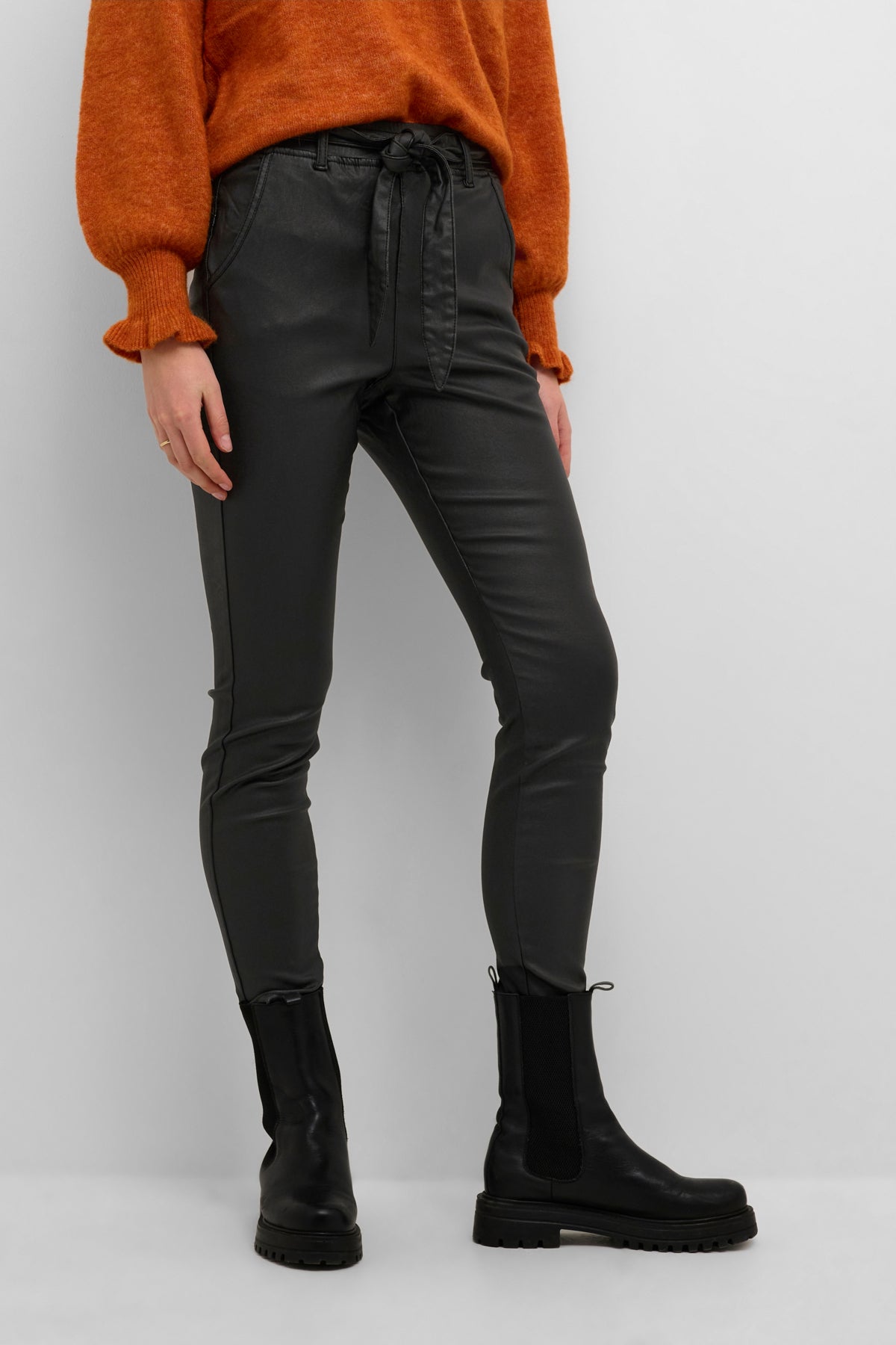 CREAM Torid Faux Leather Baggy Pant
