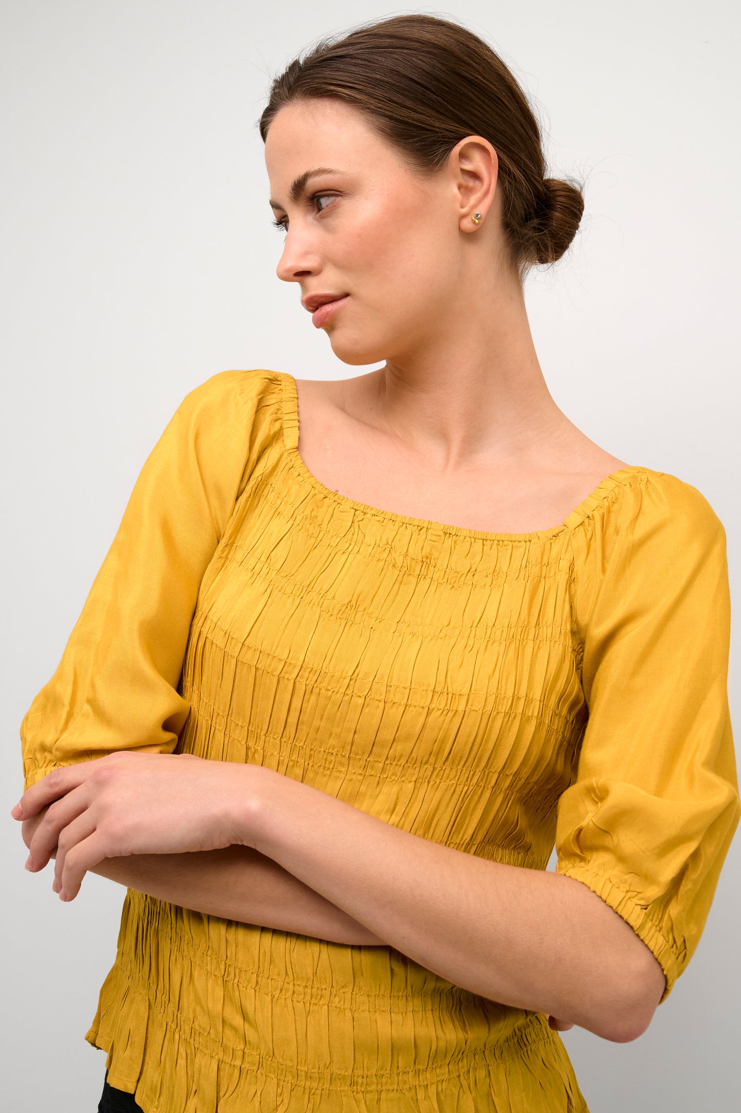 CREAM Yellow Almas Blouse