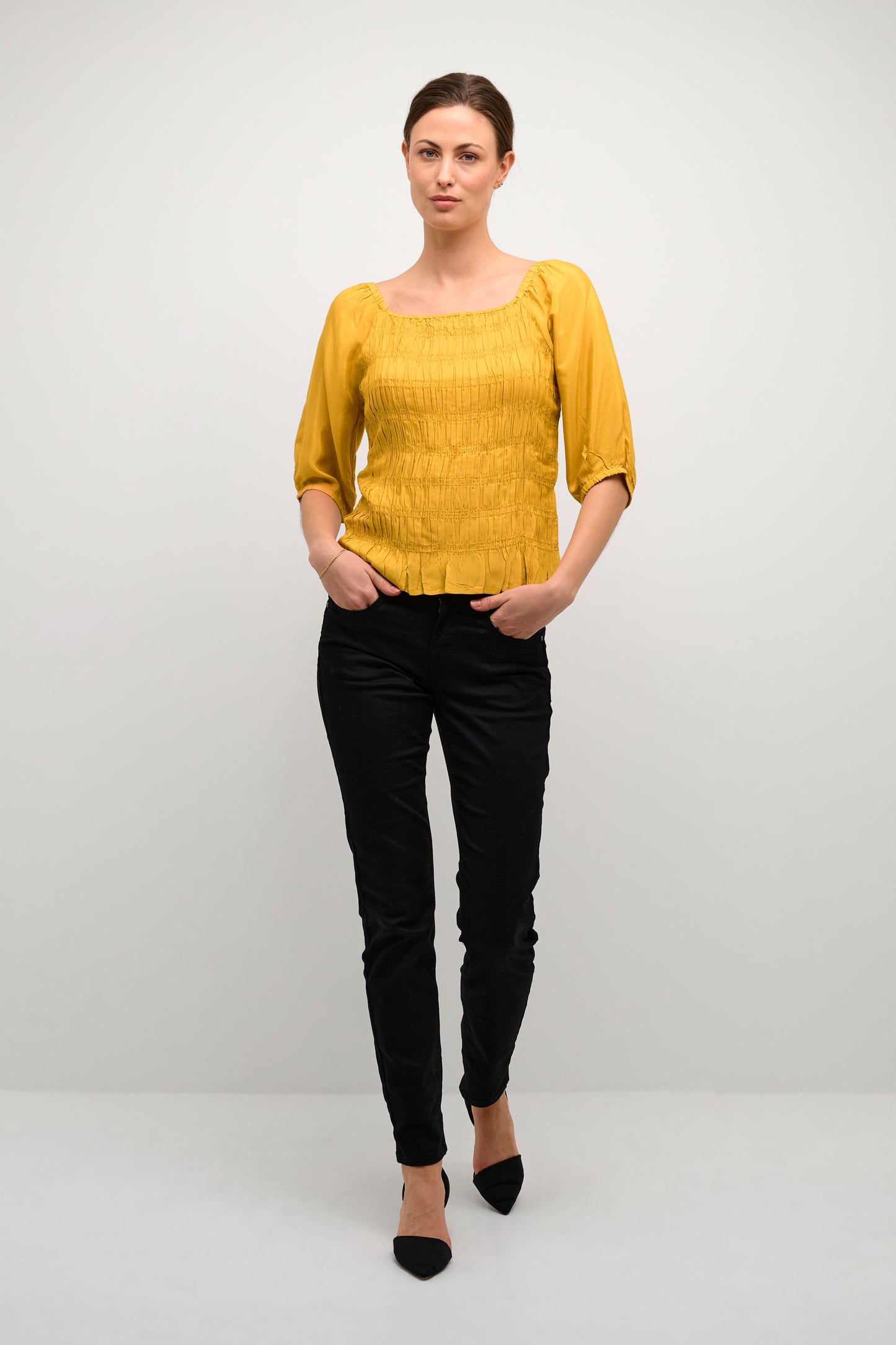 CREAM Yellow Almas Blouse