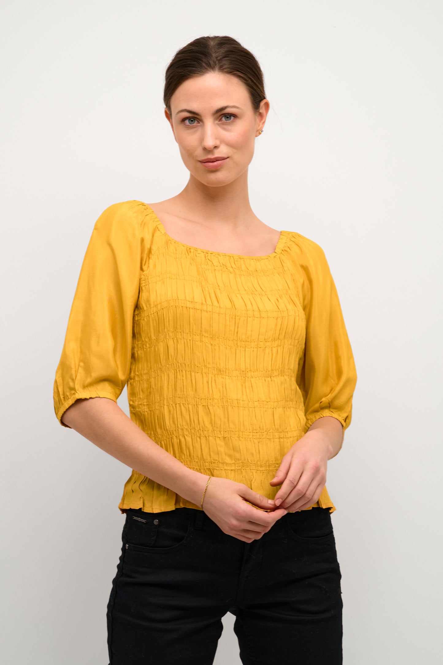 CREAM Yellow Almas Blouse