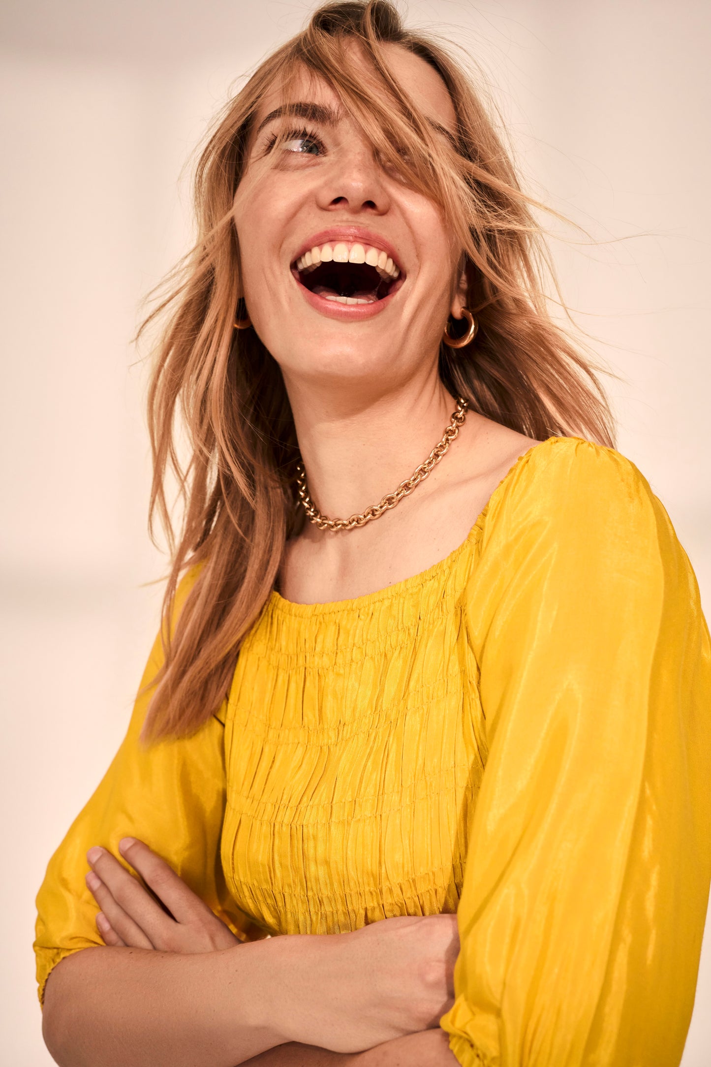 CREAM Yellow Almas Blouse