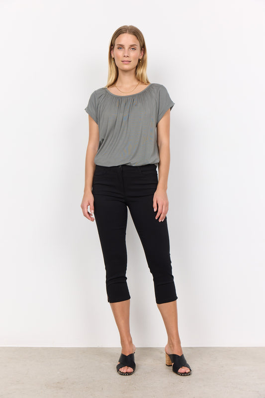 SOYA CONCEPT Lilly 3B Black Capri Pants