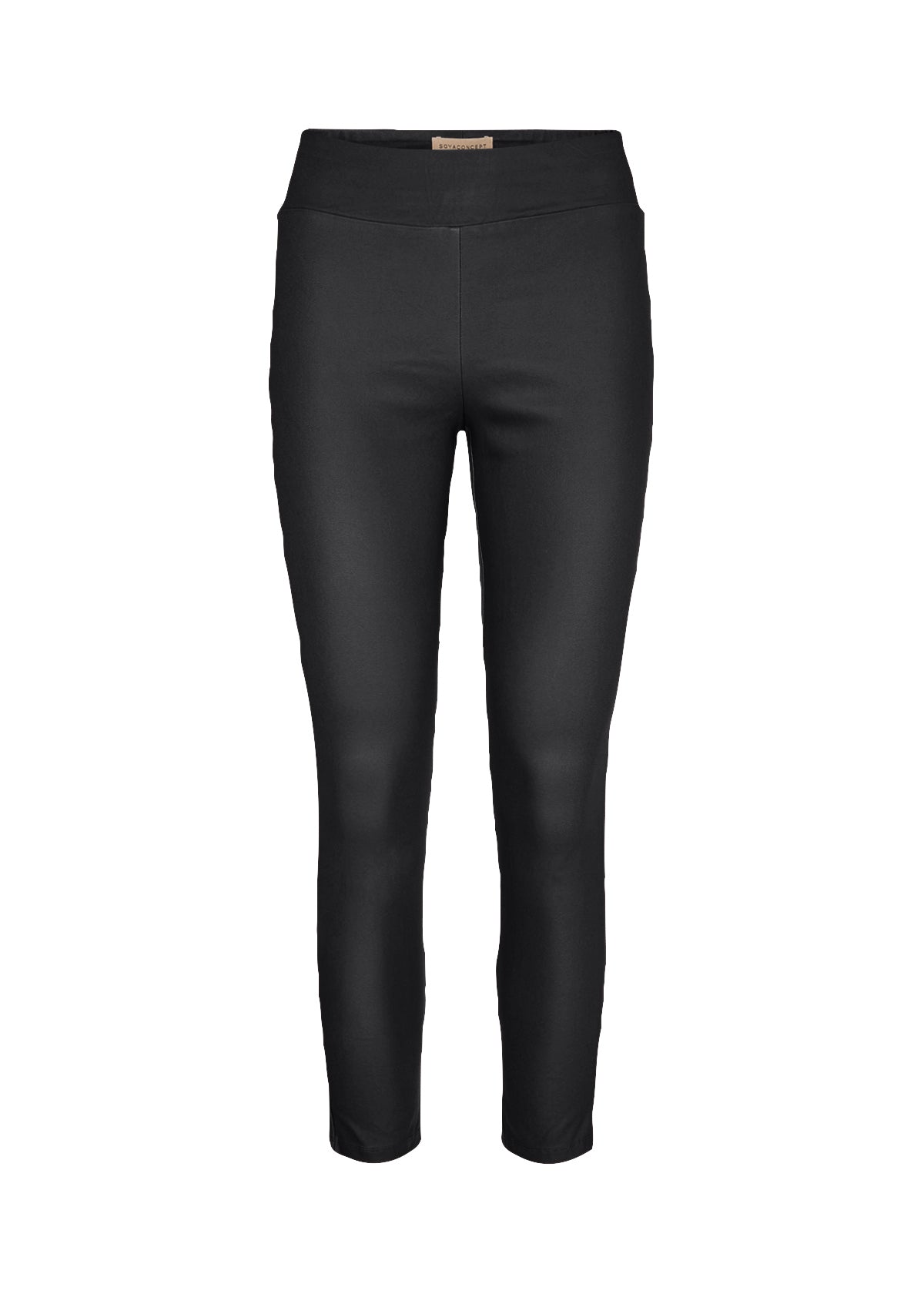 SOYA CONCEPT Black Pam 2 Faux Leather Pants