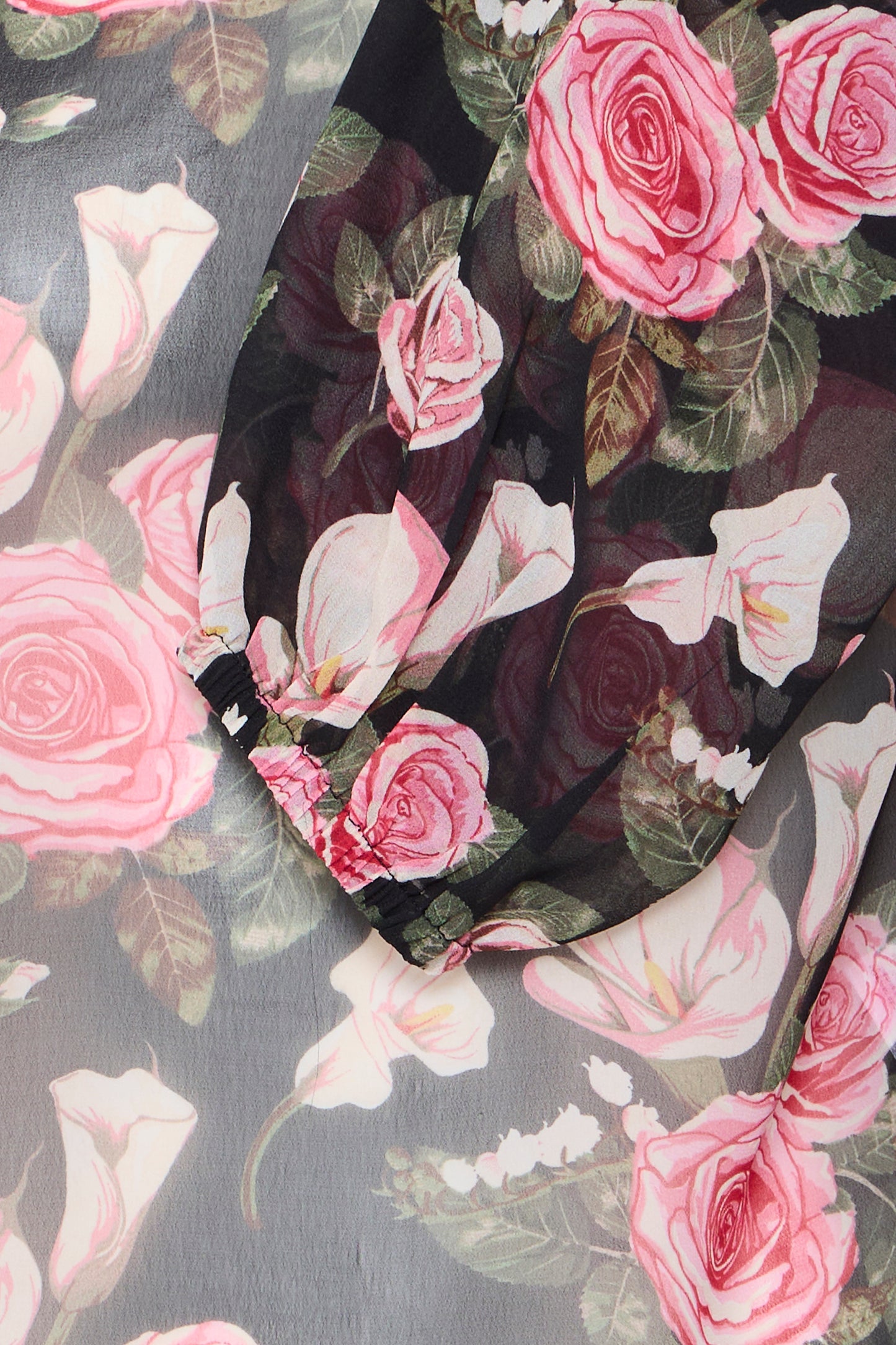 B.YOUNG ROSALIE Sheer Floral Blouse – Romantic Rose Print Lightweight Top