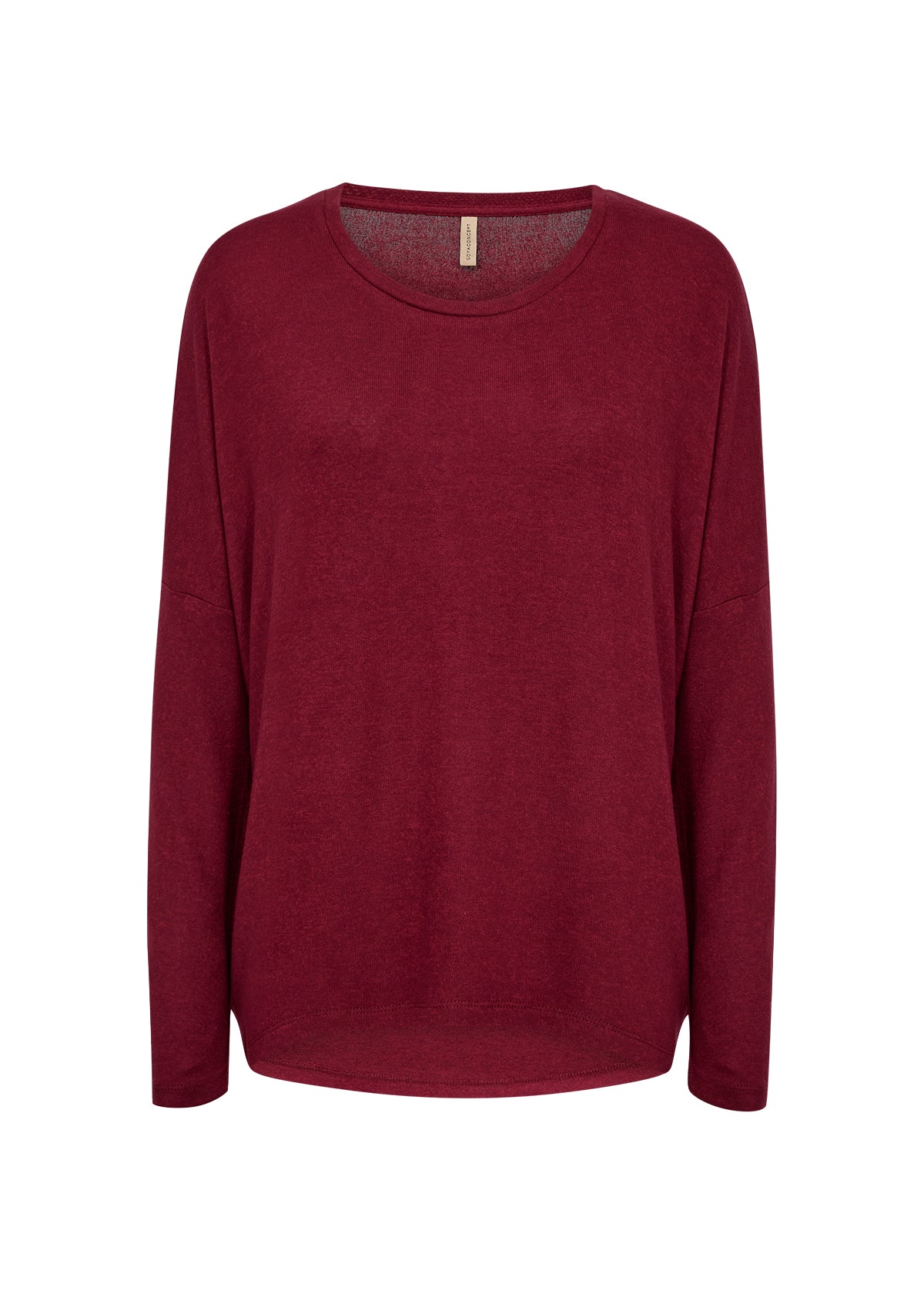 SOYA CONCEPT Biara 1 Burgundy Red Wine Soft Knit