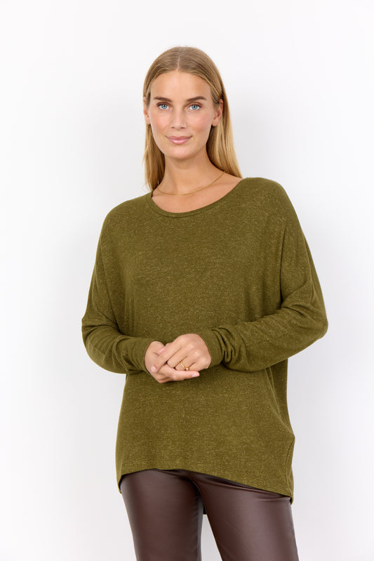 SOYA CONCEPT Biara 1 Olive Green Soft Knit