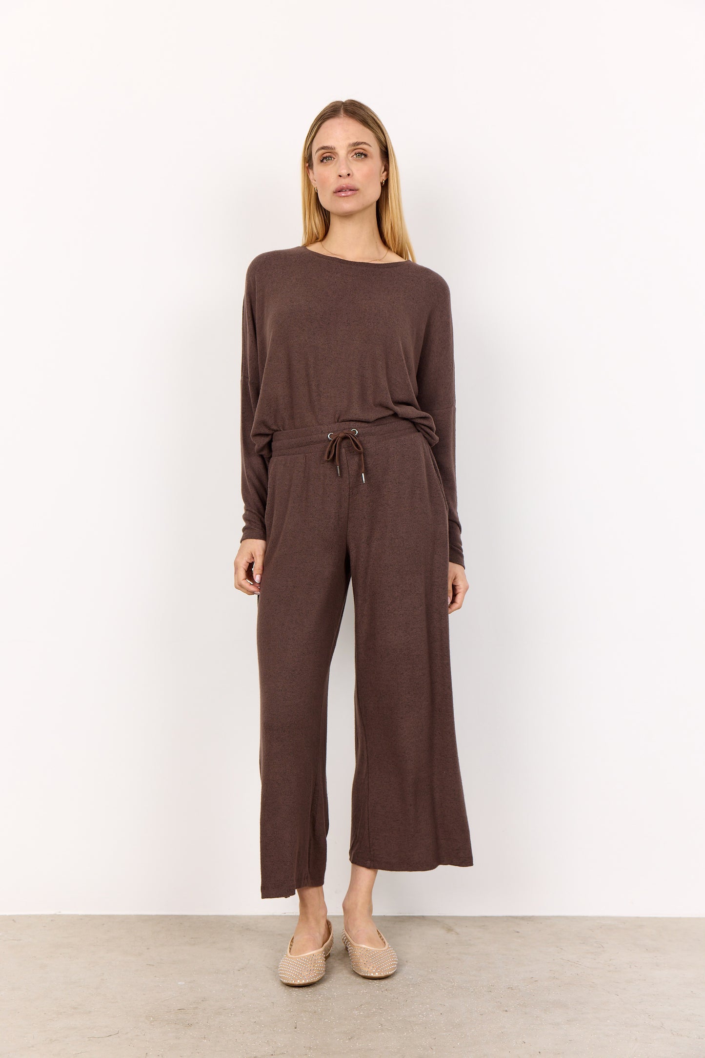 SOYA CONCEPT Biara 1 Cocoa Brown Soft Knit