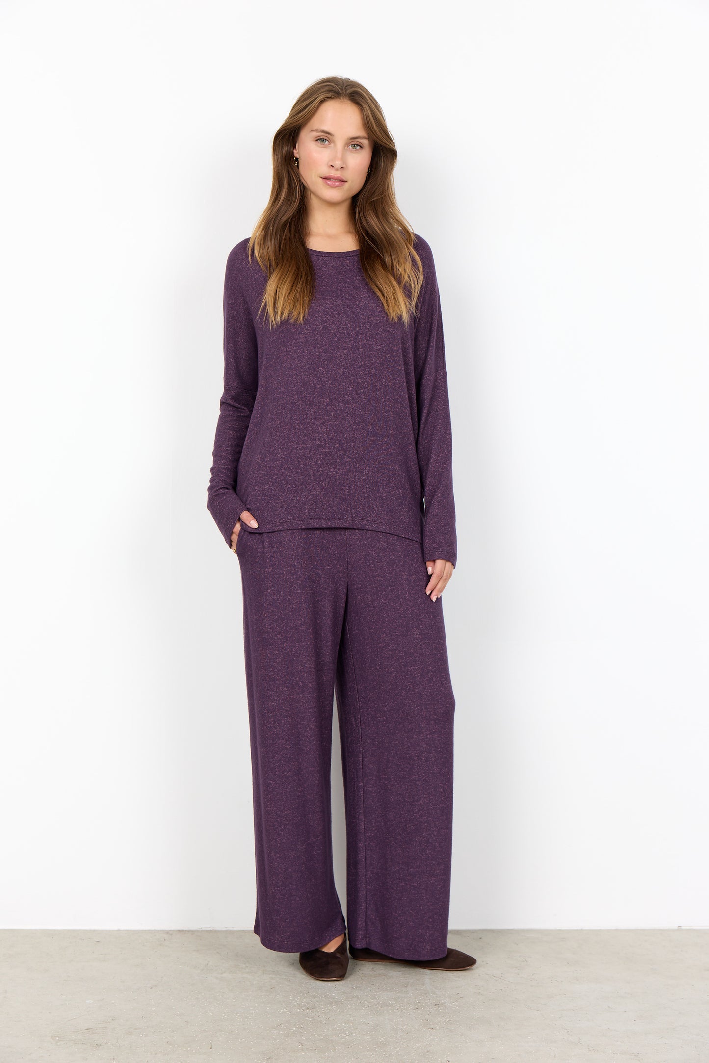 SOYA CONCEPT Biara 1 Plum Purple Soft Knit