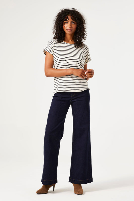 GARCIA Celia 249 Rinsed High-Waisted Wide Leg Flare Jeans