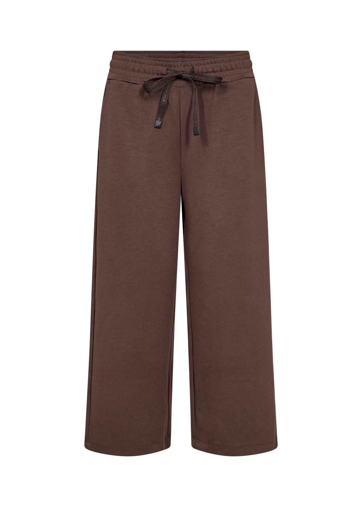 SOYA CONCEPT Banu 26 Cropped Chocolate Brown Soft Sweat Pants