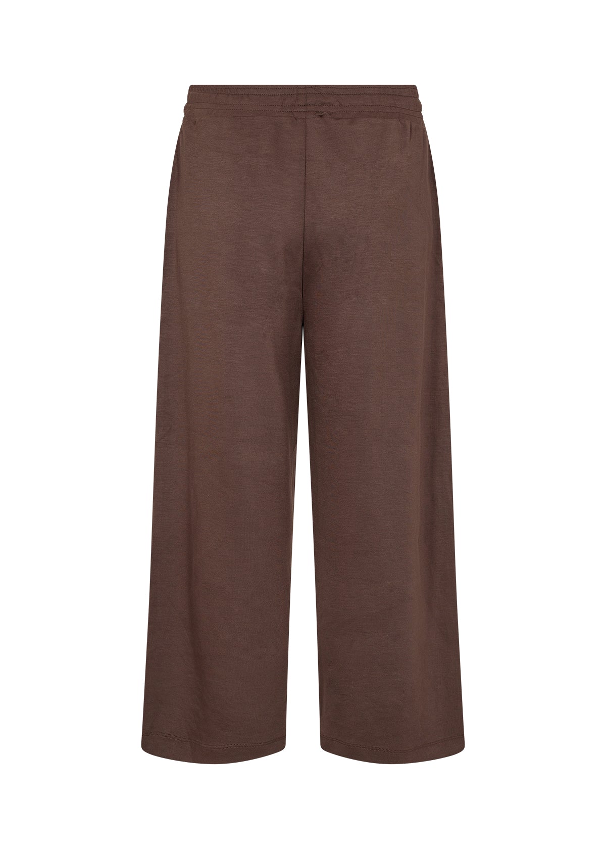 SOYA CONCEPT Banu 26 Cropped Chocolate Brown Soft Sweat Pants