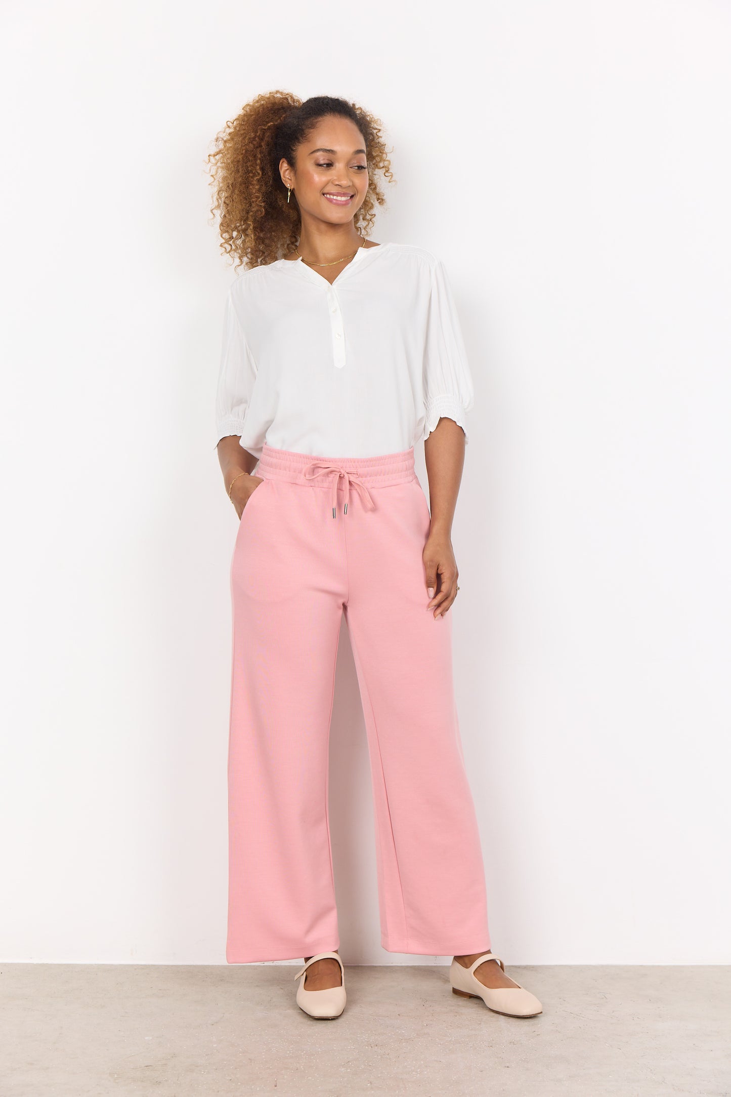 SOYA CONCEPT Banu 33 Blush Pink Soft Sweat Pants