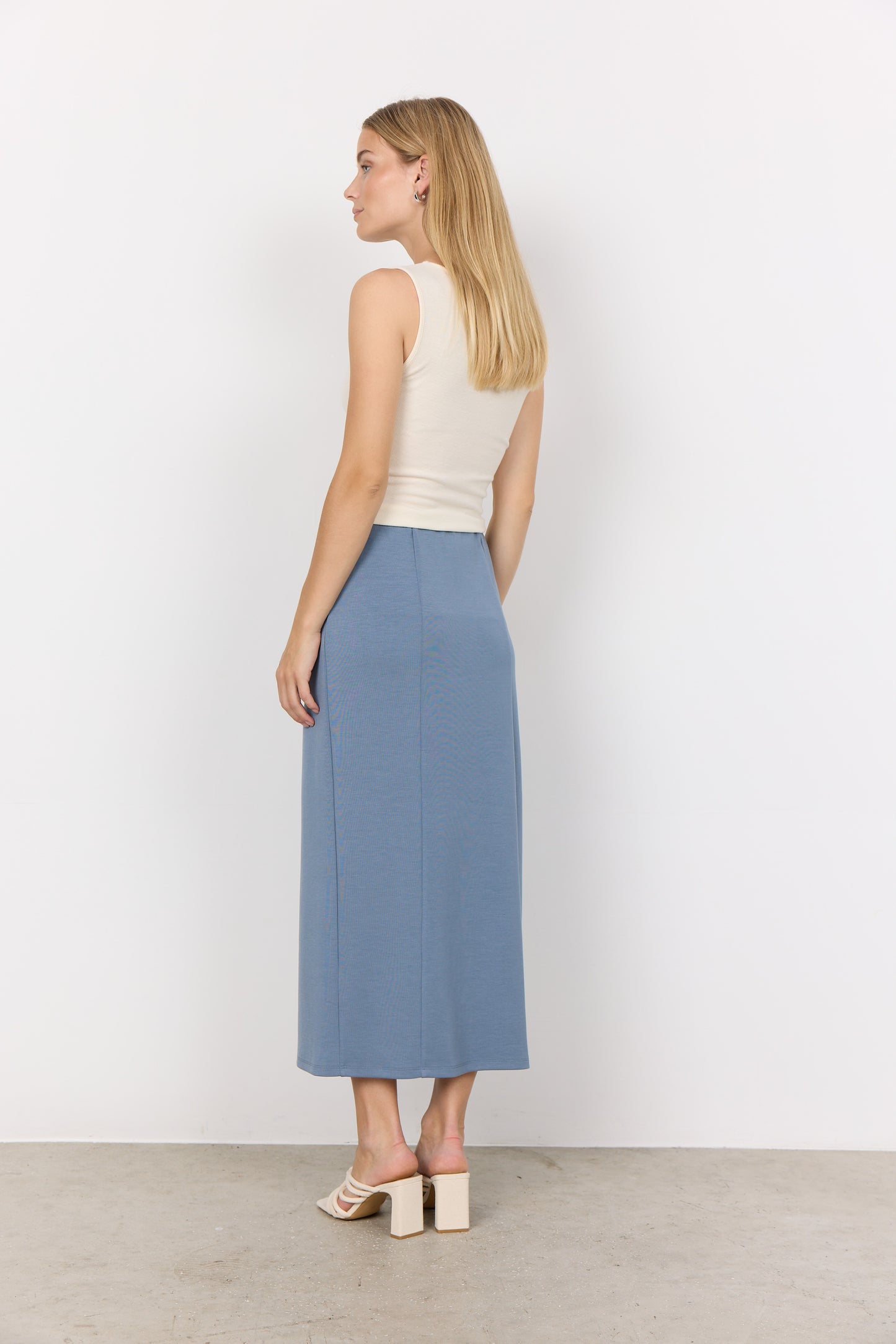 SOYA CONCEPT Ryan 31 Cream Ribbed Lace Collared Camisole