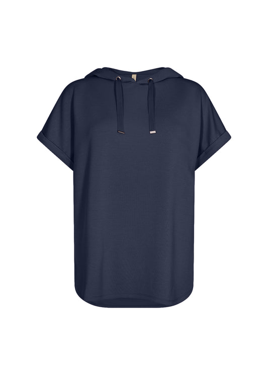 SOYA CONCEPT Banu 143 Navy Modal Short Sleeve Sweatshirt