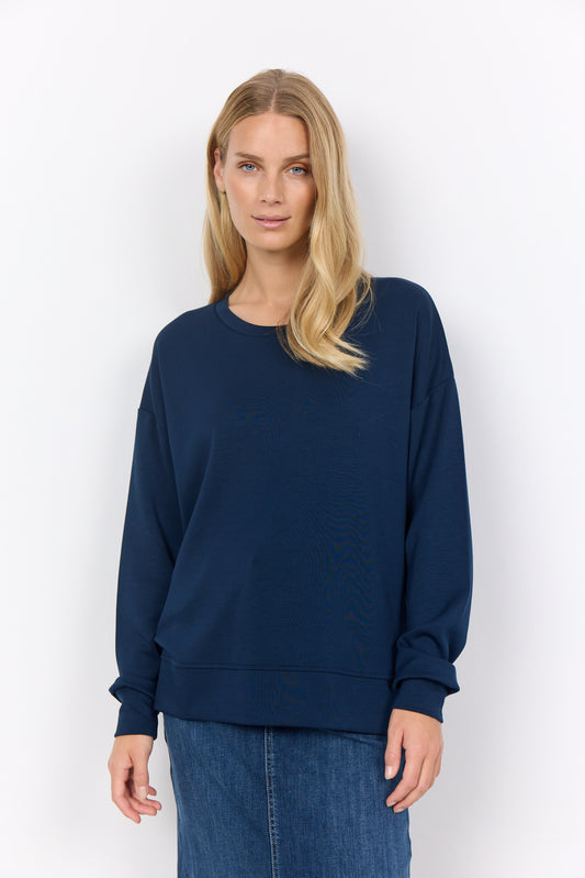 SOYA CONCEPT Navy BANU 164 Crewneck Sweater