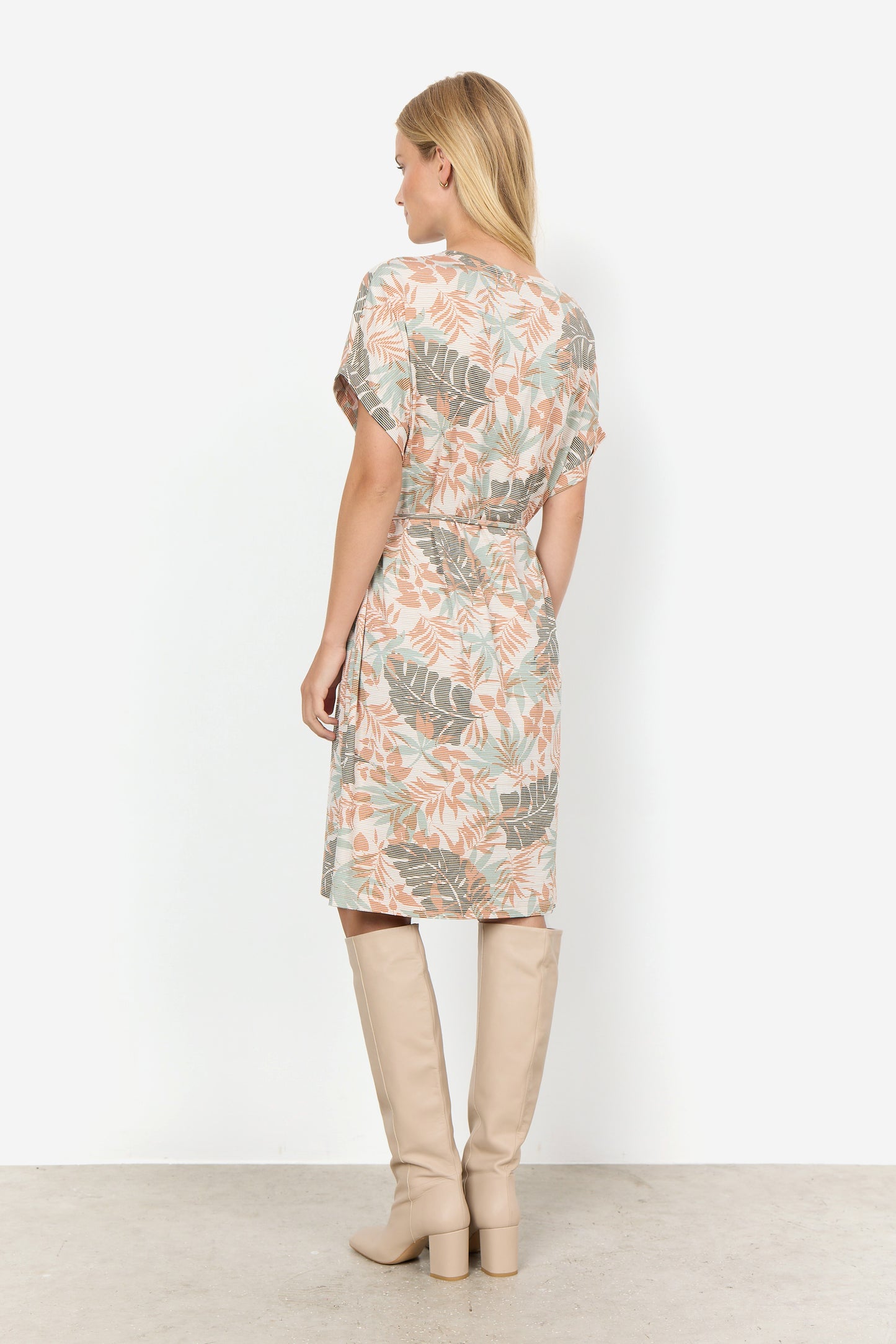SOYA CONCEPT Galina Tropical Exotic Print Dress