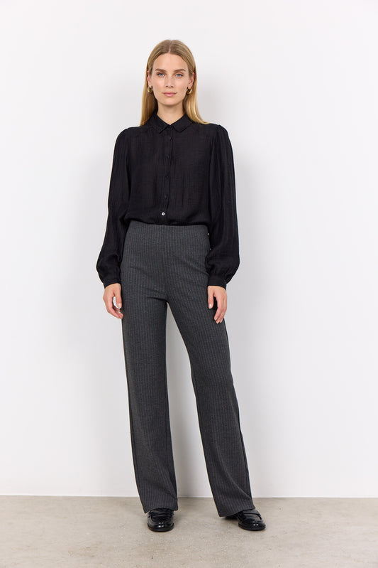 SOYA CONCEPT IVA 2 Grey Pinstriped Trousers