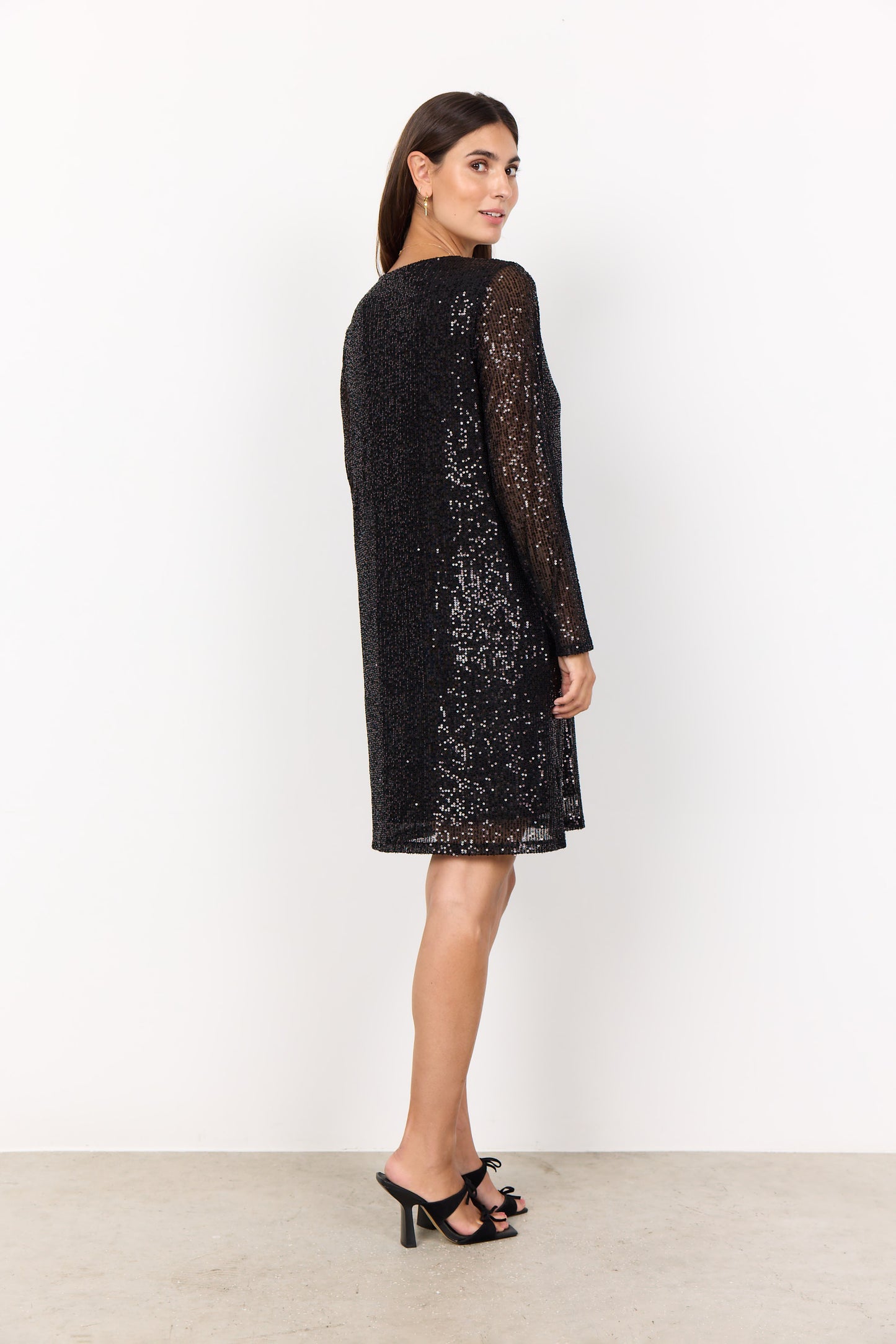 SOYA CONCEPT Nanette 2 Black Sequin Glam Dress