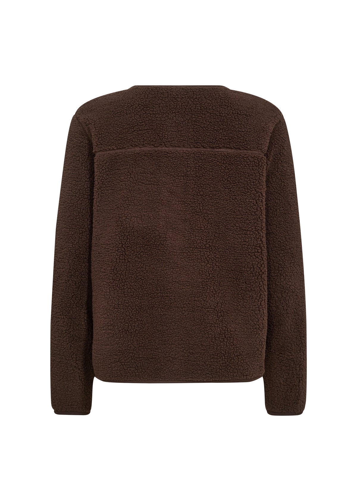 SOYA CONCEPT ONYX Chocolate Brown Teddy Cardigan