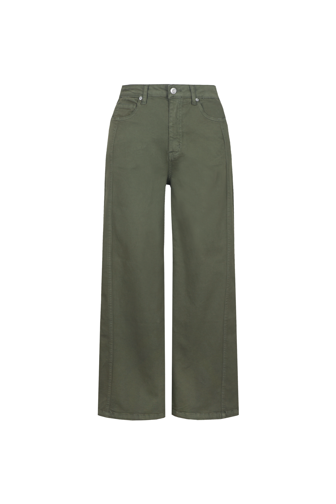 C&S THE LABEL NICO Olive Green Wide Leg Jeans