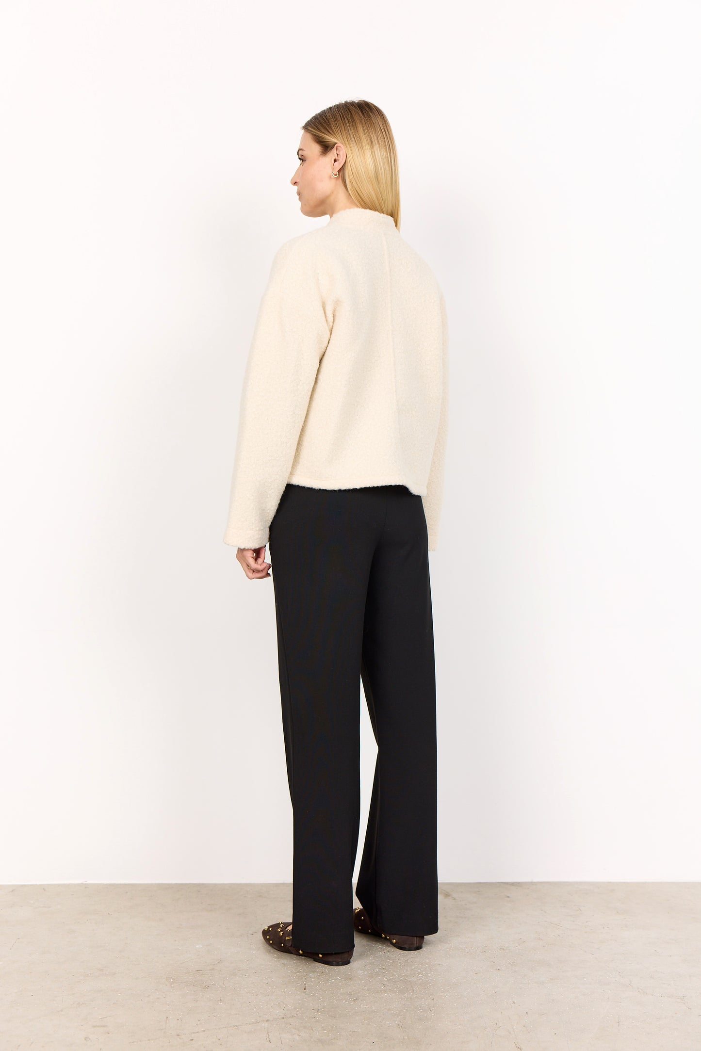 SOYA CONCEPT SHAIMA Cream Teddy Jacket