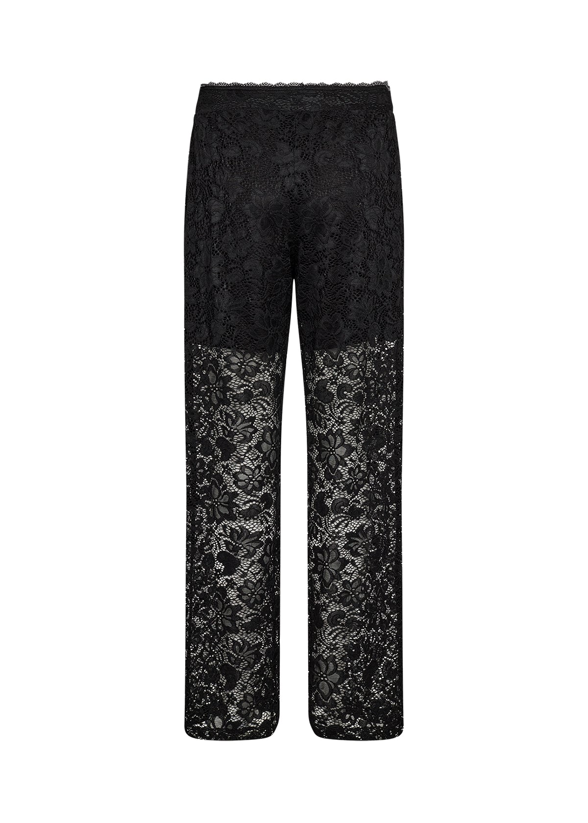 SOYA CONCEPT ALGEA Black Lace Overlay Trousers