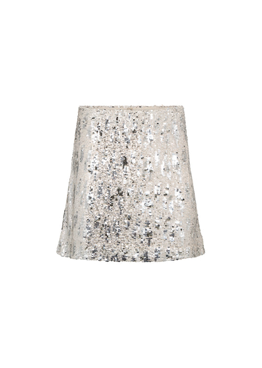 SOYA CONCEPT Angel Silver Sequin Mini Skirt