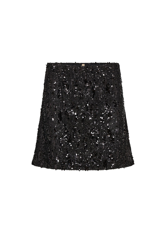 SOYA CONCEPT Angel Black Sequin Mini Skirt