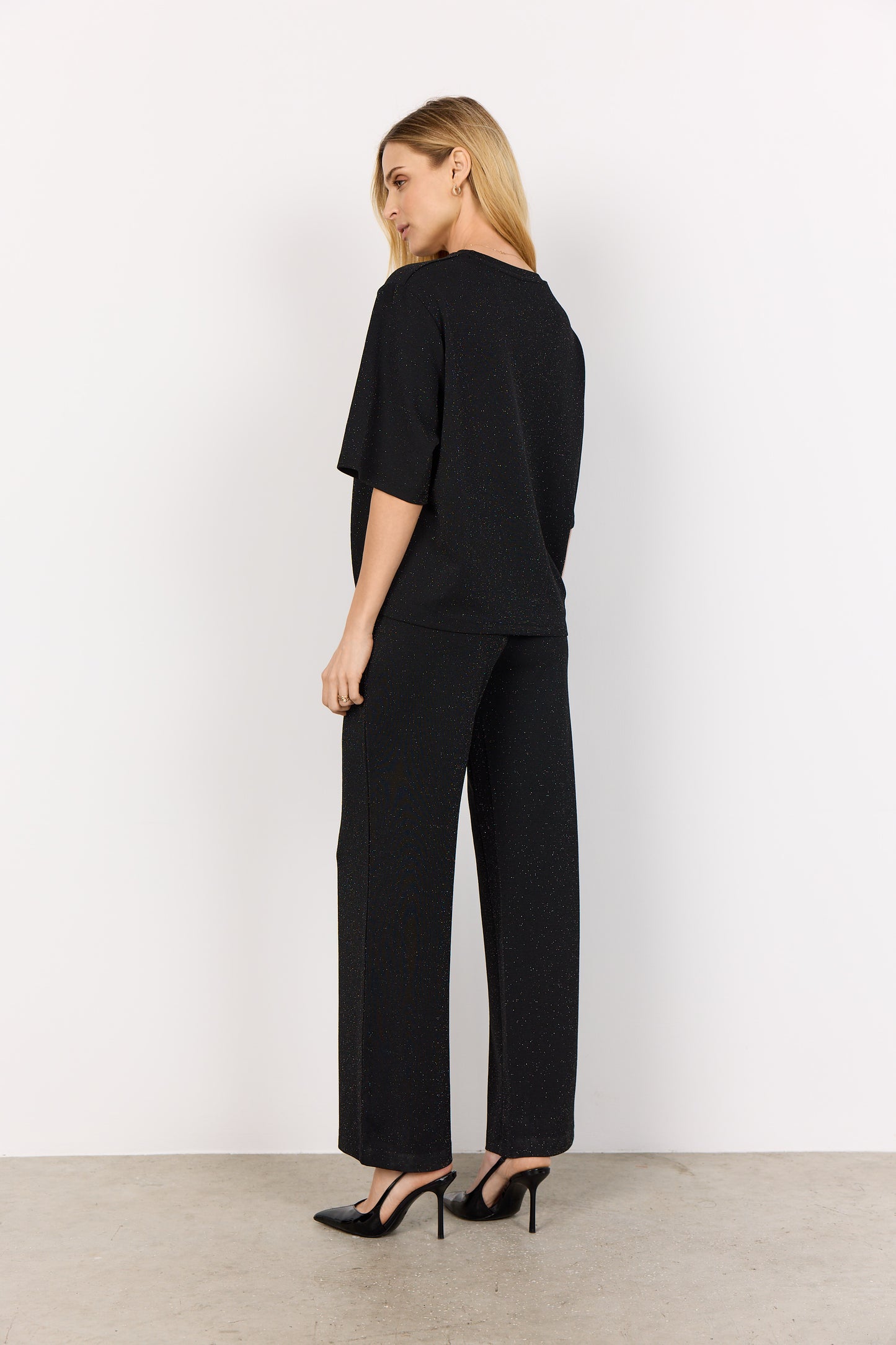 SOYA CONCEPT ANDINE Black Sparkle Shirt