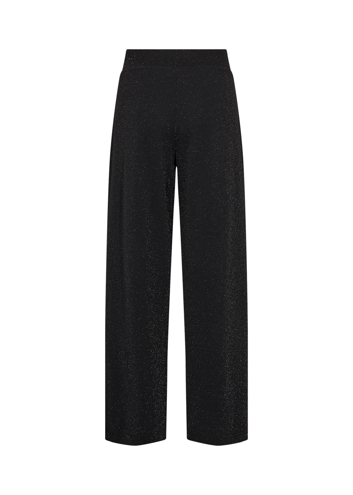 SOYA CONCEPT ANDINE 3 Black Silver Wide Leg Sparkle Pants
