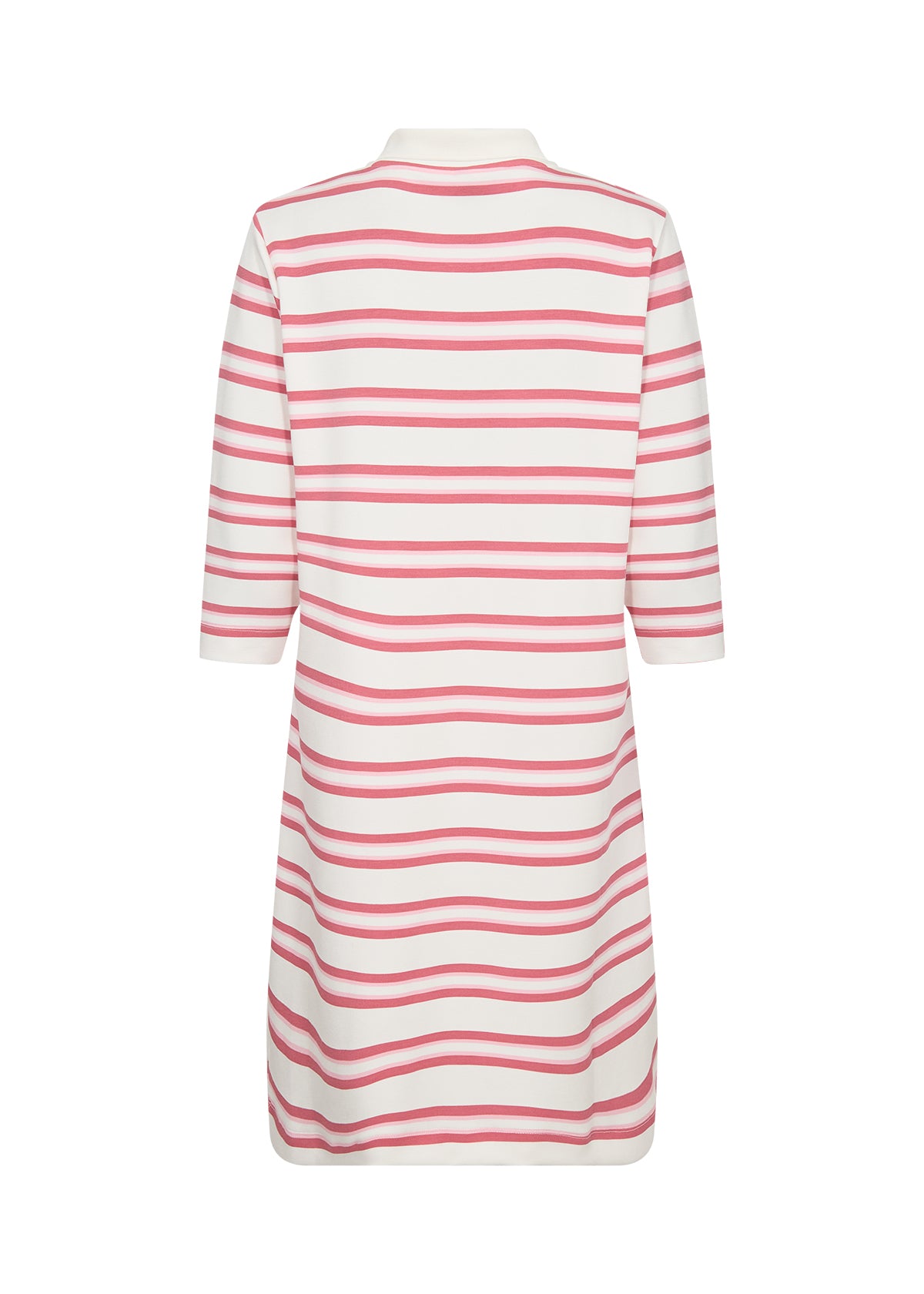 SOYA CONCEPT Brigitte Pink Stripe Polo Dress – Feminine Casual Dress