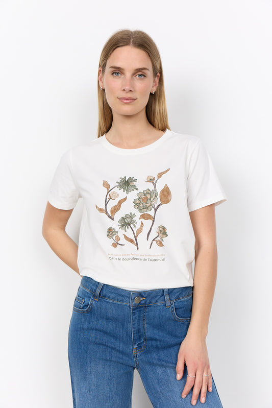 SOYA CONCEPT Rina Art Floral Print Tee