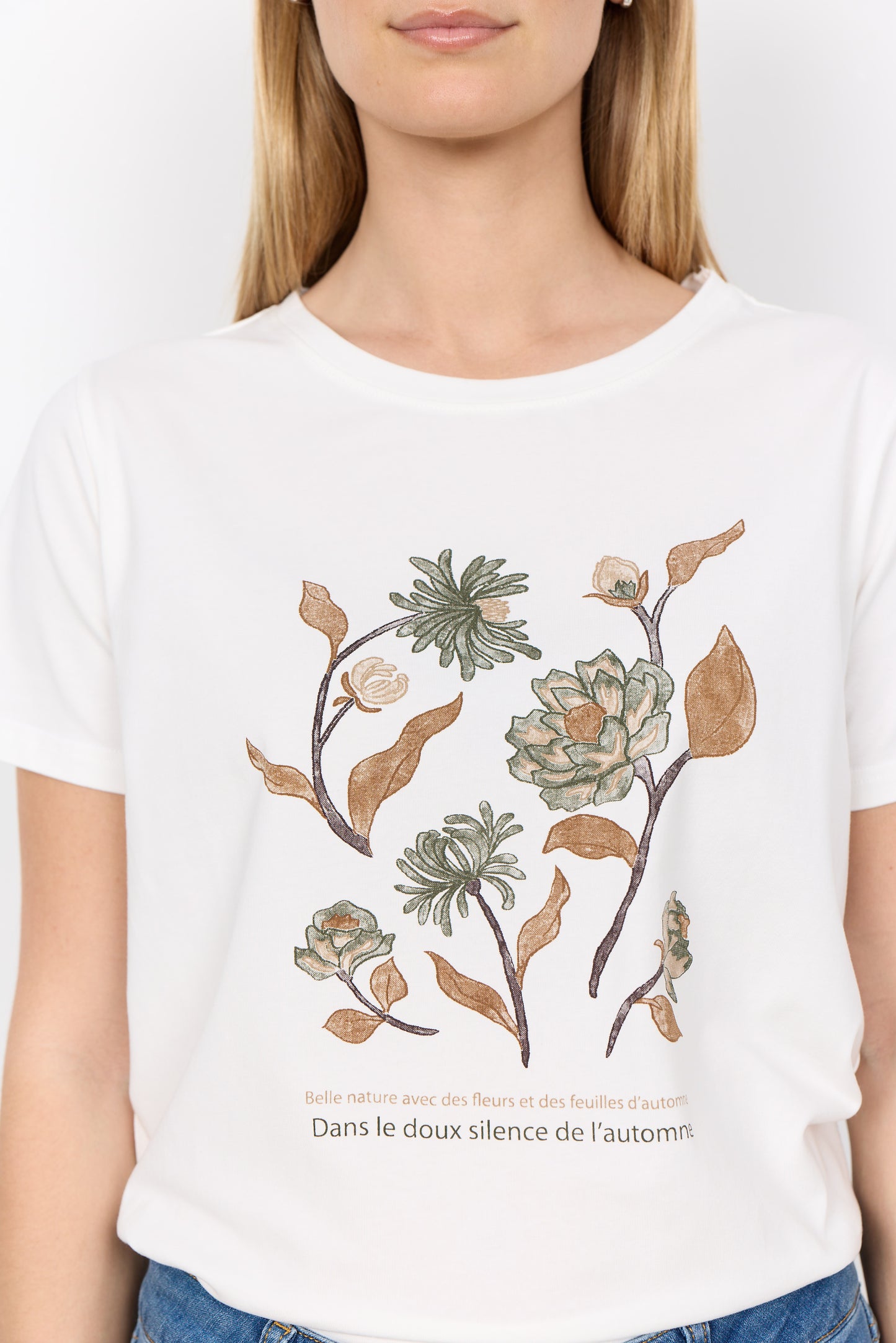 SOYA CONCEPT Rina Art Floral Print Tee
