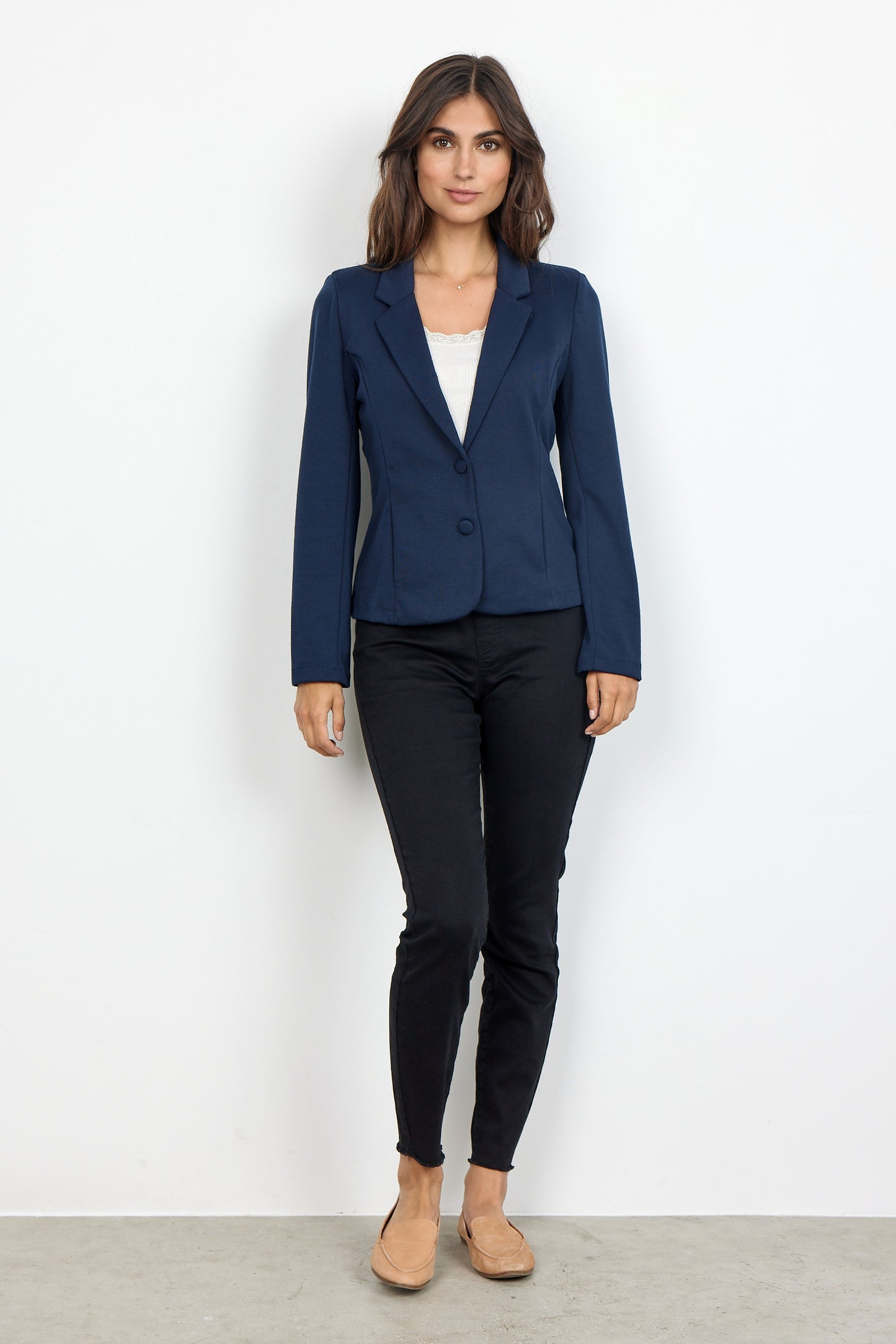 SOYA CONCEPT Daniella Navy Blue Fitted Blazer