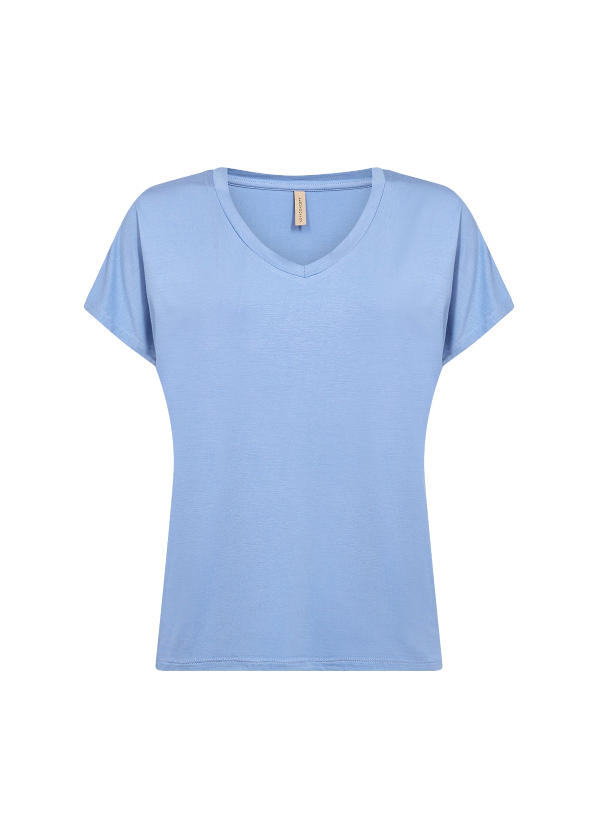 SOYA CONCEPT Marica 32 Sky Blue Vneck T-Shirt