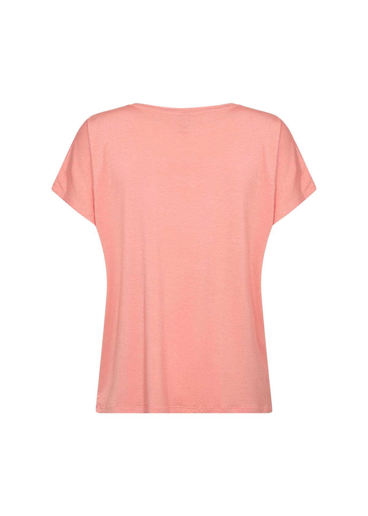 SOYA CONCEPT Marica 32 Peach Vneck T-Shirt