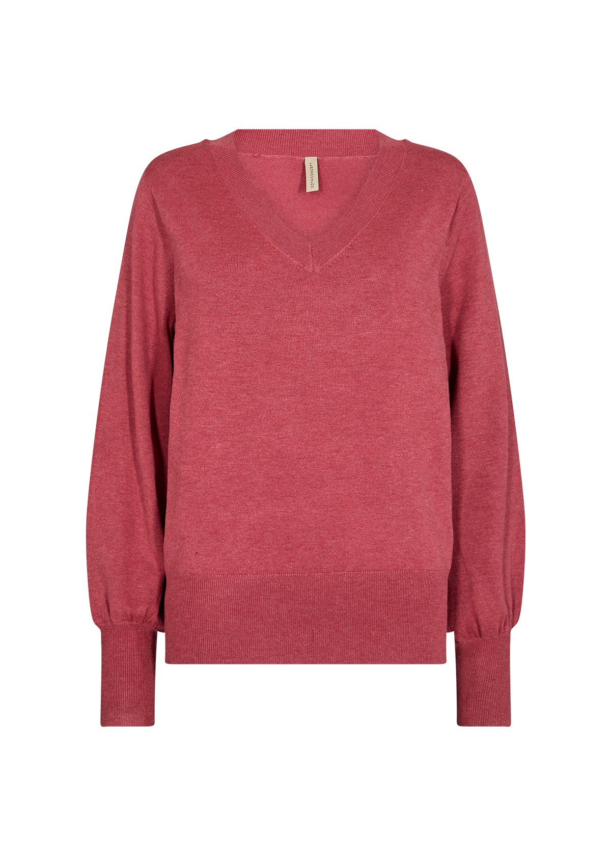SOYA CONCEPT DOLLIE 738 Berry V Neck Knit