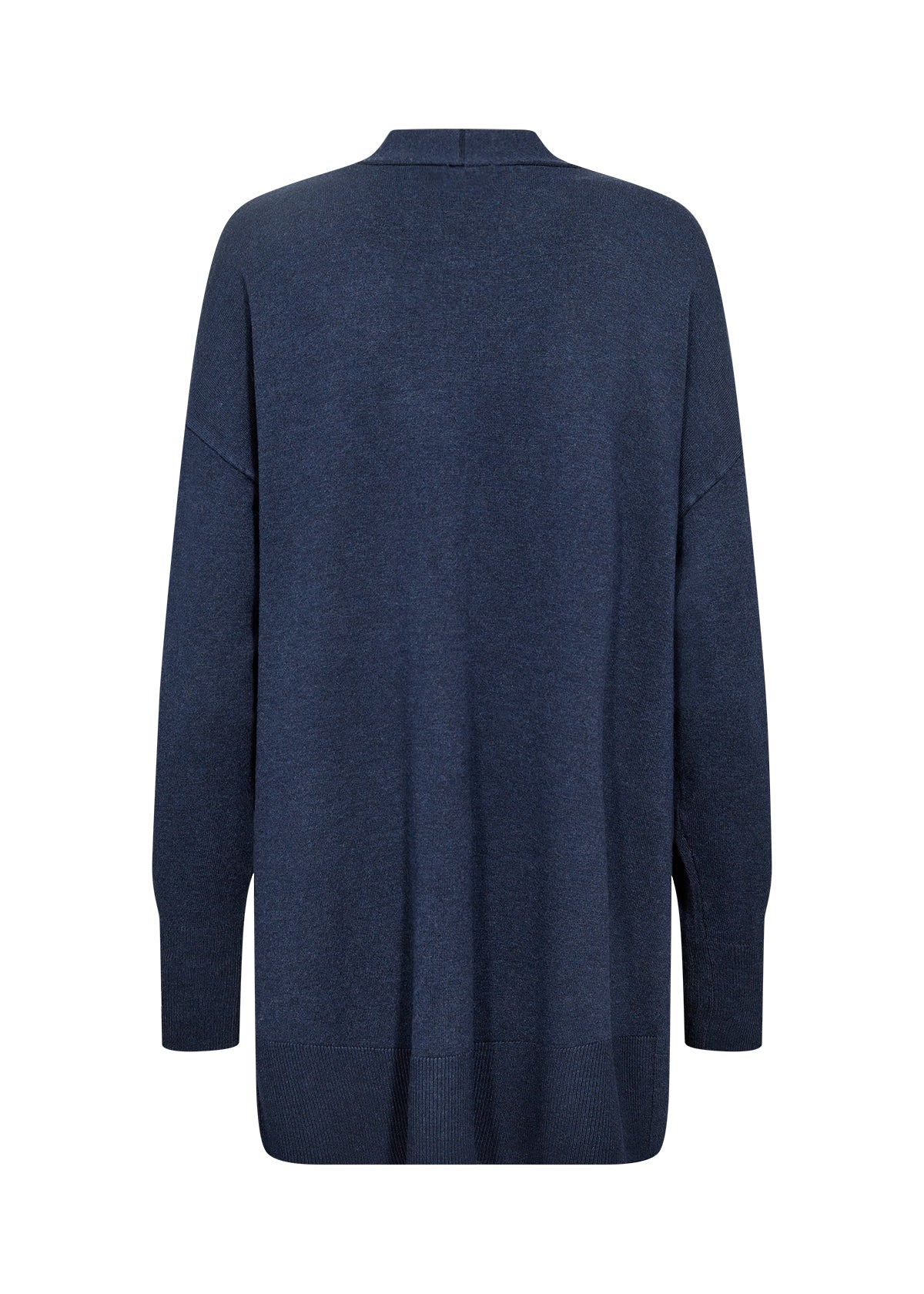 SOYA CONCEPT DOLLIE 739 Navy Blue Iris Mid Length Button Down Cardigan