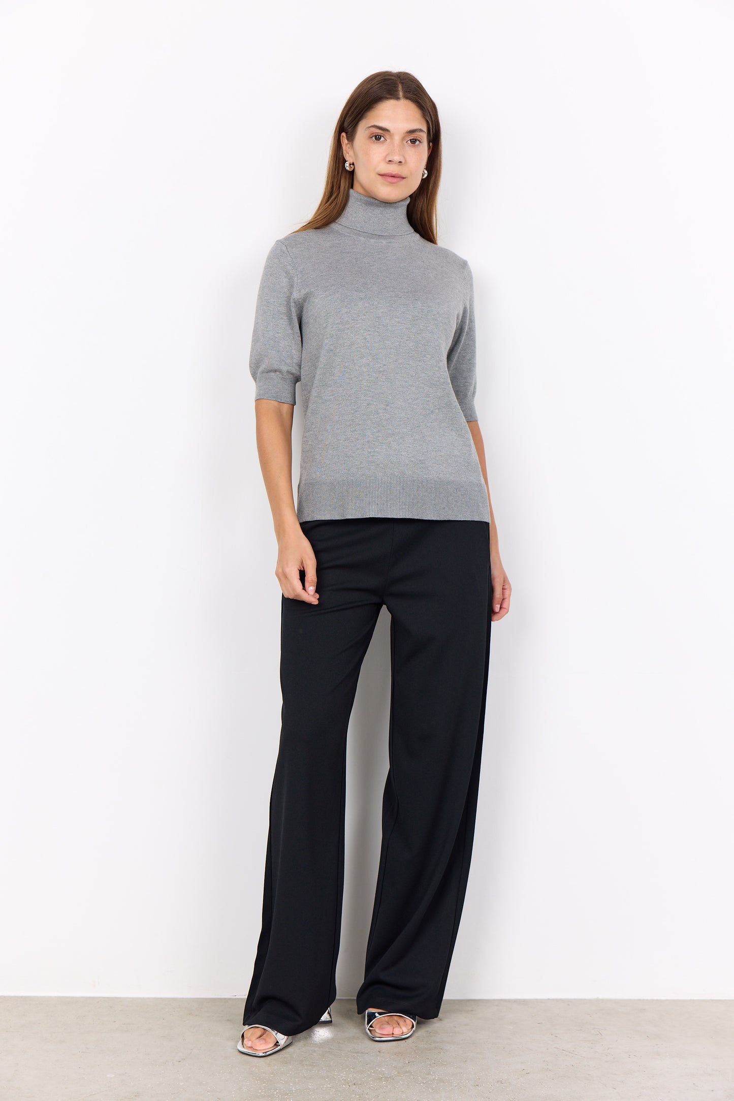 SOYA CONCEPT Dollie 740 Grey Short Sleeve Knit