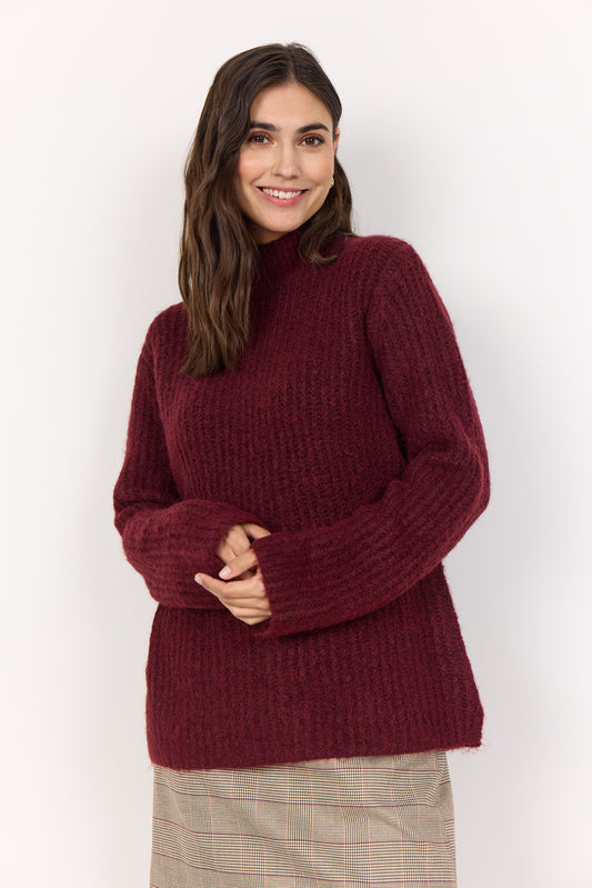 SOYA CONCEPT TORINO Burgundy Red Wine Knit